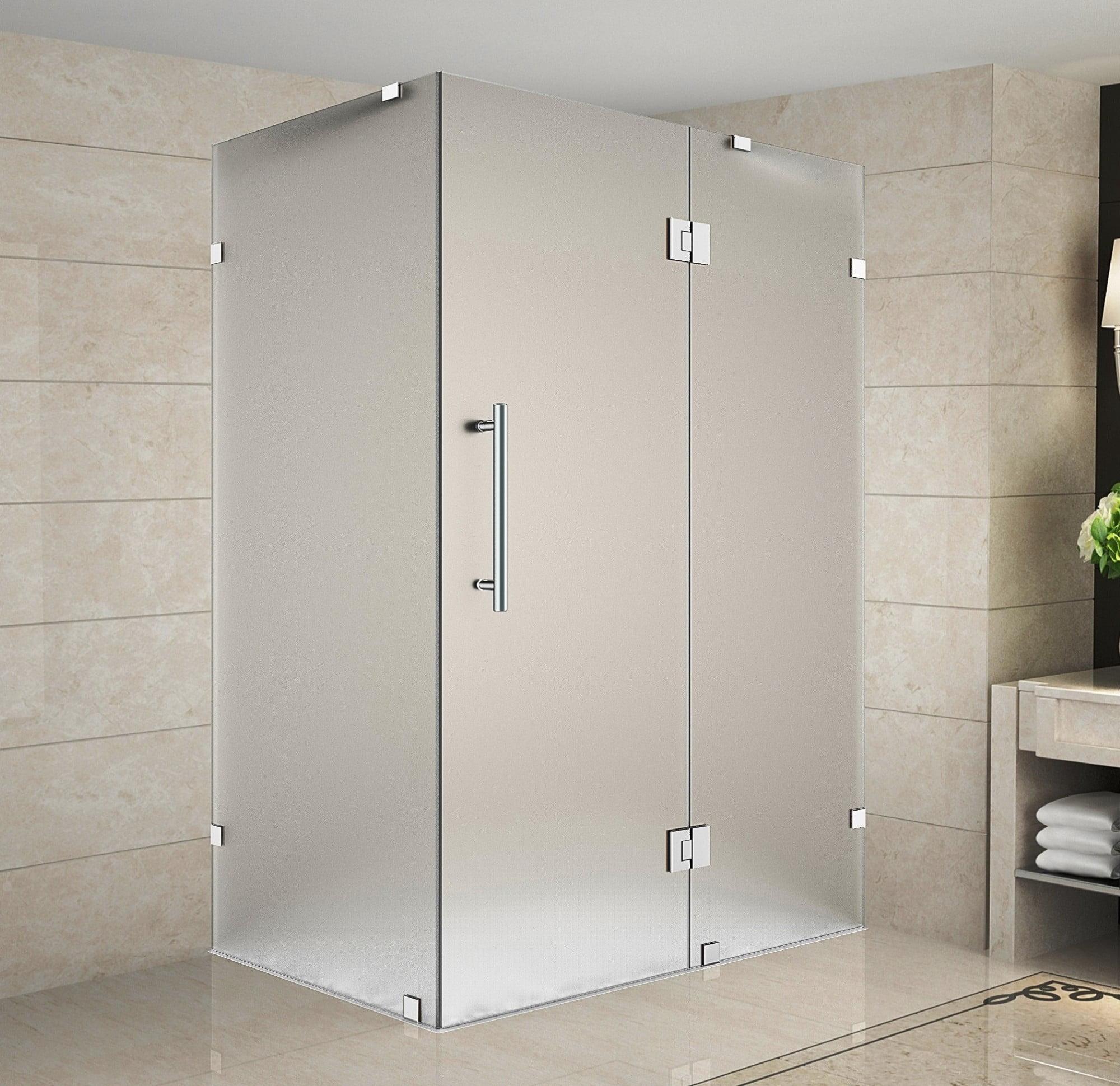 Aston SEN987F-CH-4838-10 Avalux Rectangle Hinged Shower Enclosure