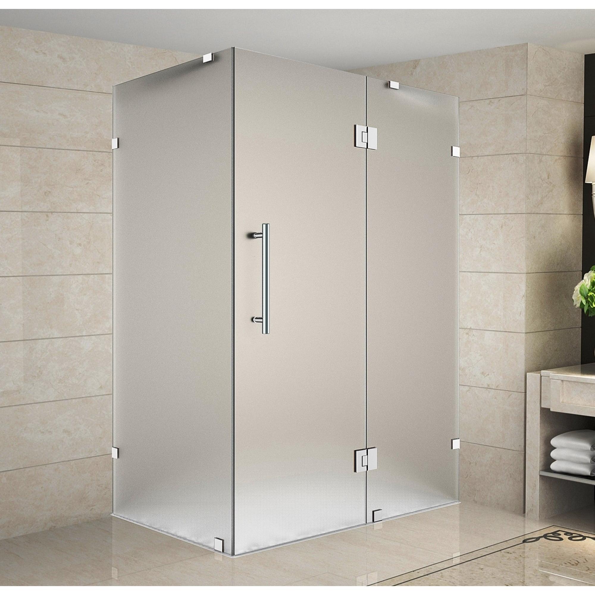 Aston SEN987F-CH-4838-10 Avalux Rectangle Hinged Shower Enclosure