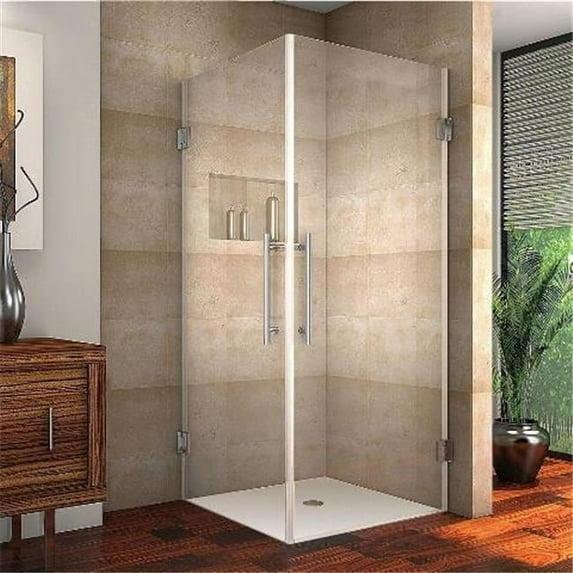 Aston Vanora 30" x 72" Square Hinged Shower Enclosure SEN989-CH-30-10