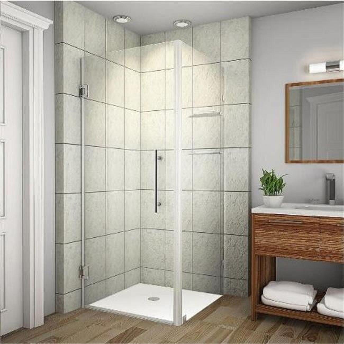 Aquadica GS 34" x 72" Square Hinged Shower Enclosure
