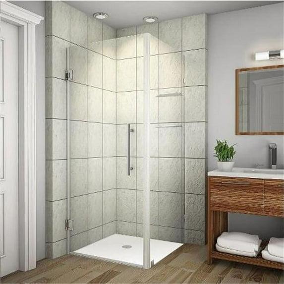 Aquadica GS 34" x 72" Square Hinged Shower Enclosure