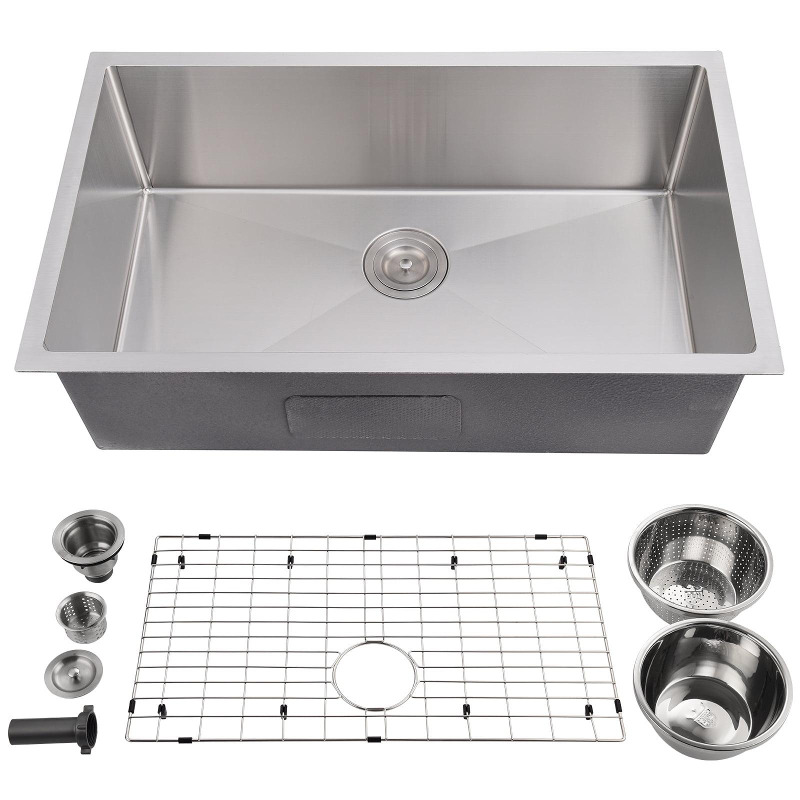 32'' L Undermount Single Bowl Stainless Steel Kitchen Sink