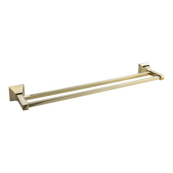 Atlas Homewares Gradtb600 22" Double Towel Bar From The Gratitude Collection - Gold