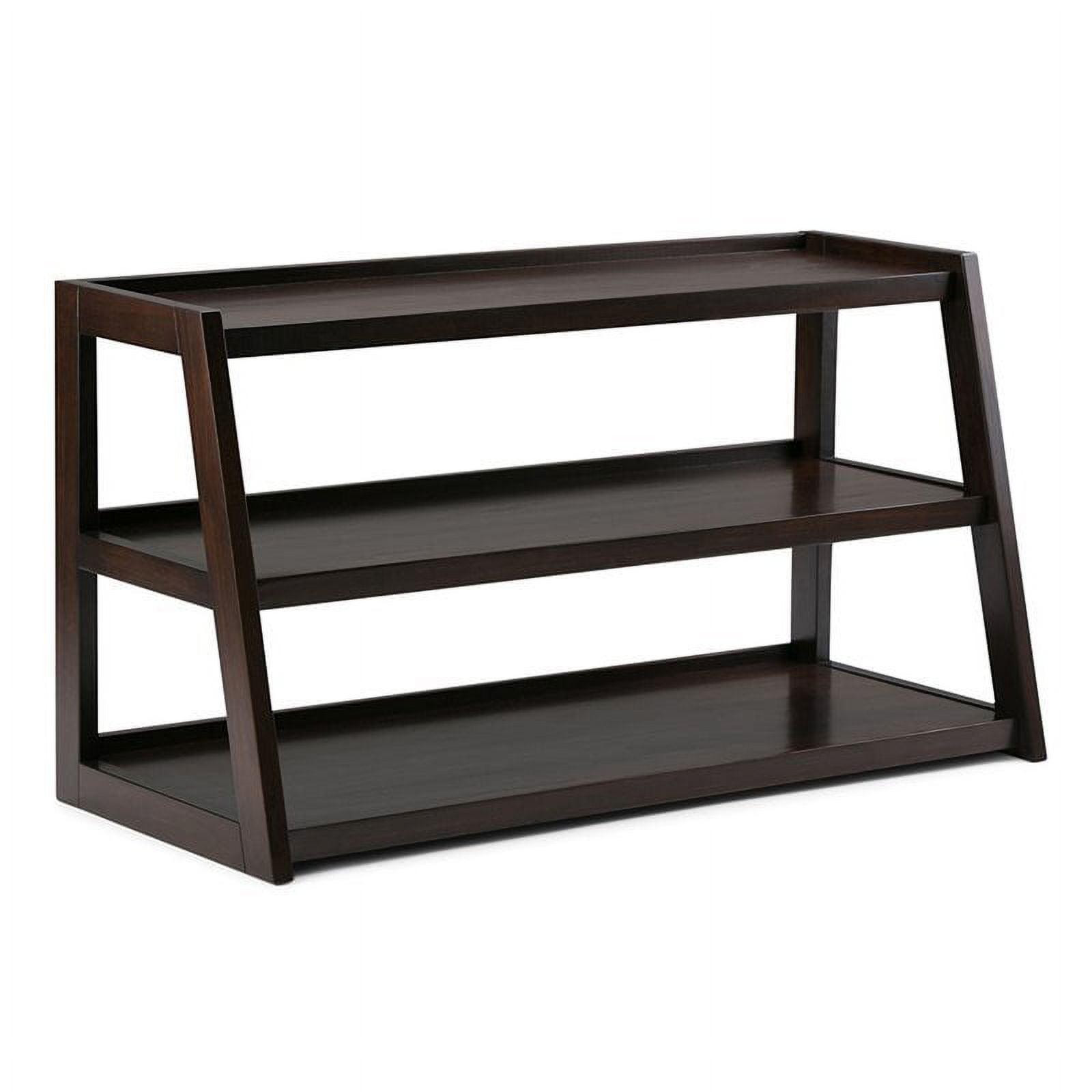 Atlin Designs Transitional Wood TV Stand for TVs up to 48" in Chestnut Brown