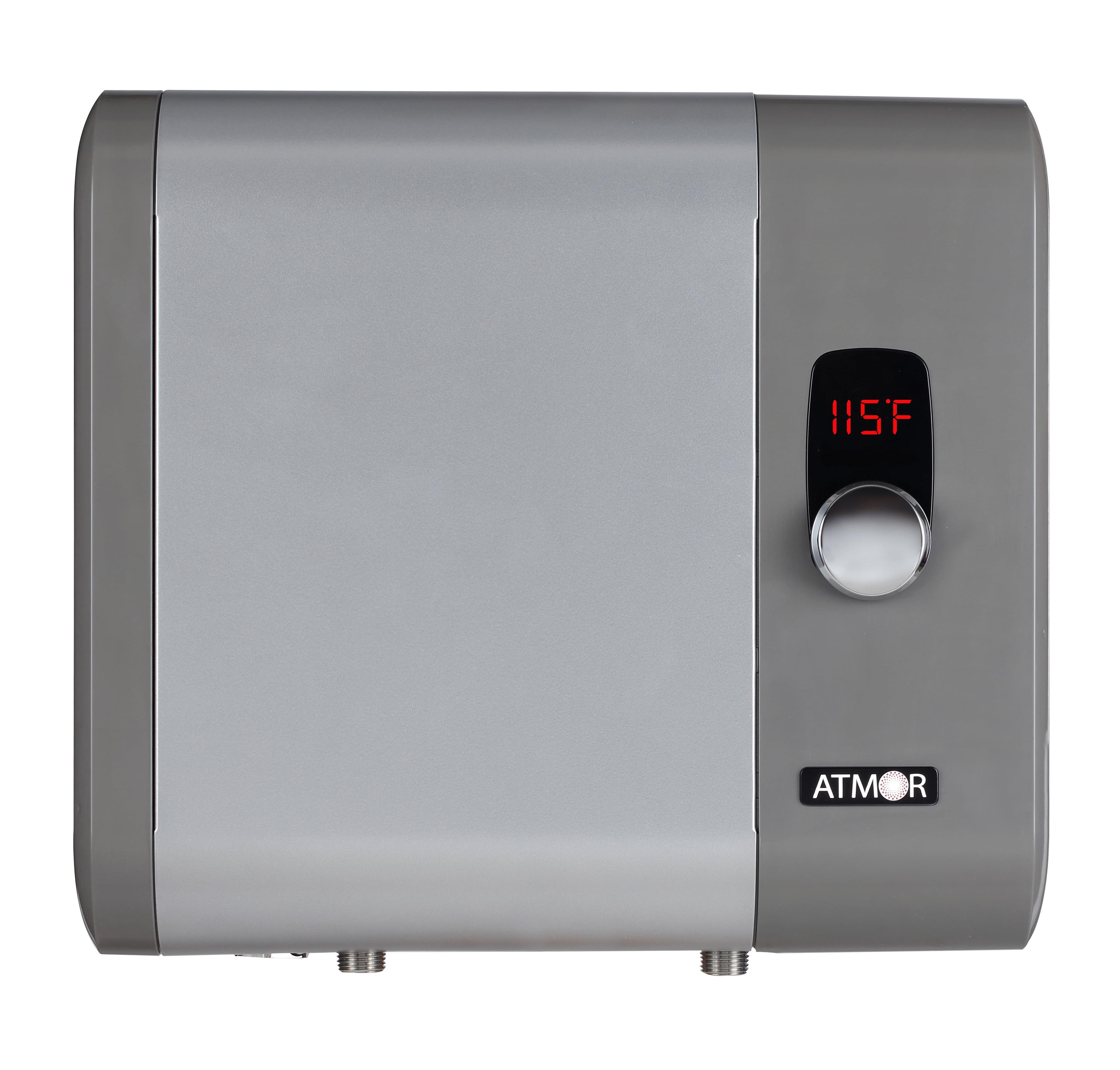 Atmor 18kW Gray Electric Tankless Water Heater with Digital Display