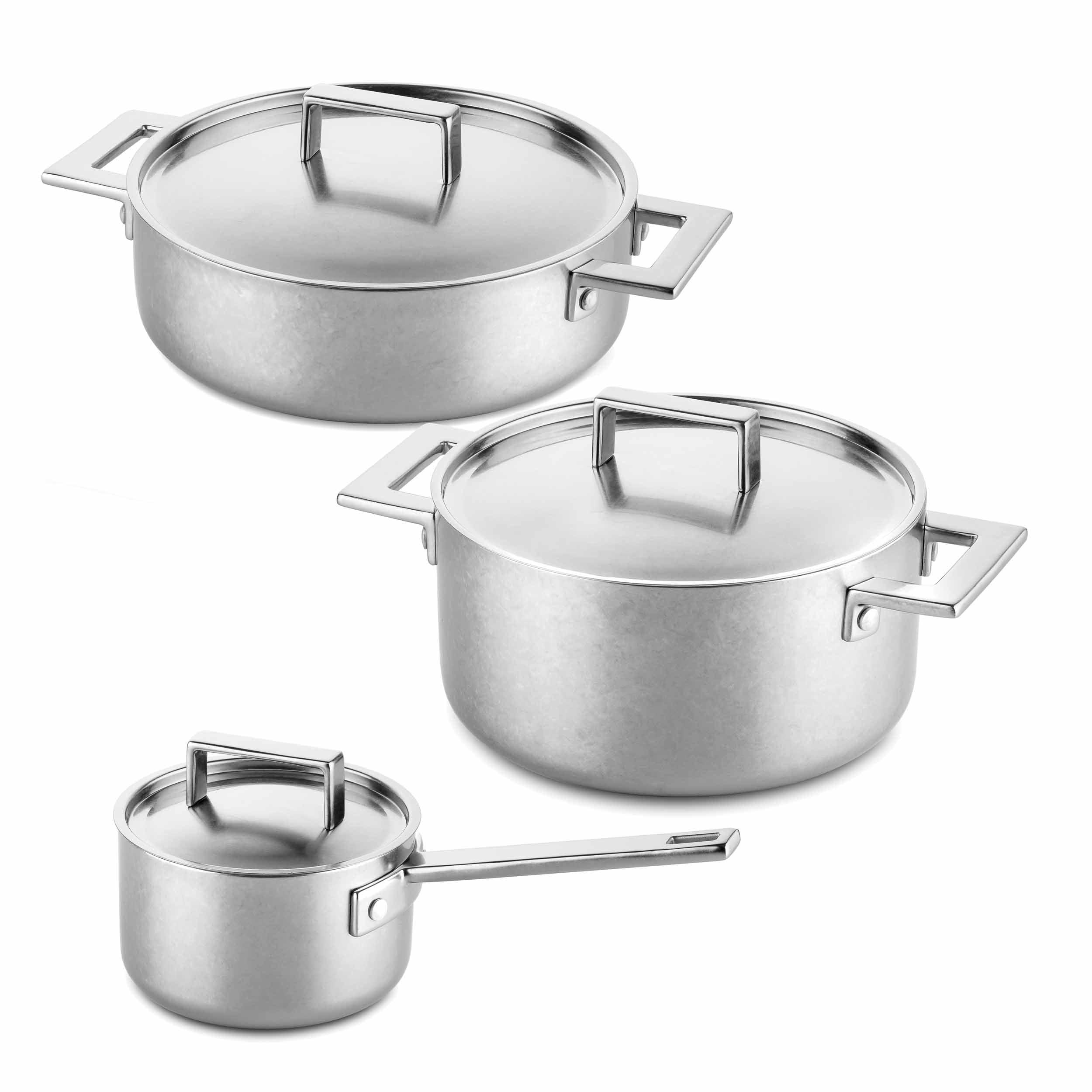 Mepra Attiva Pewter 6 Pcs Set Stainless Steel