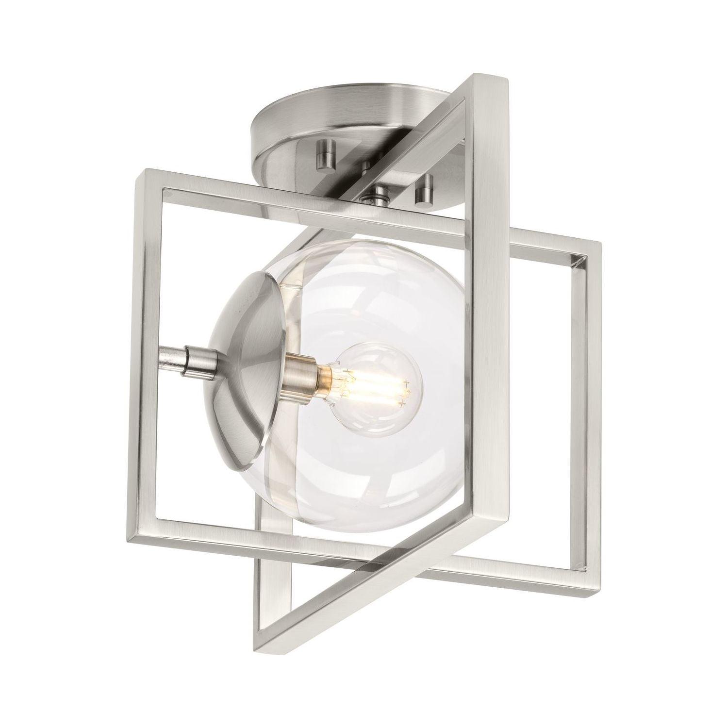 Deaton Glass Semi-Flush Mount Light