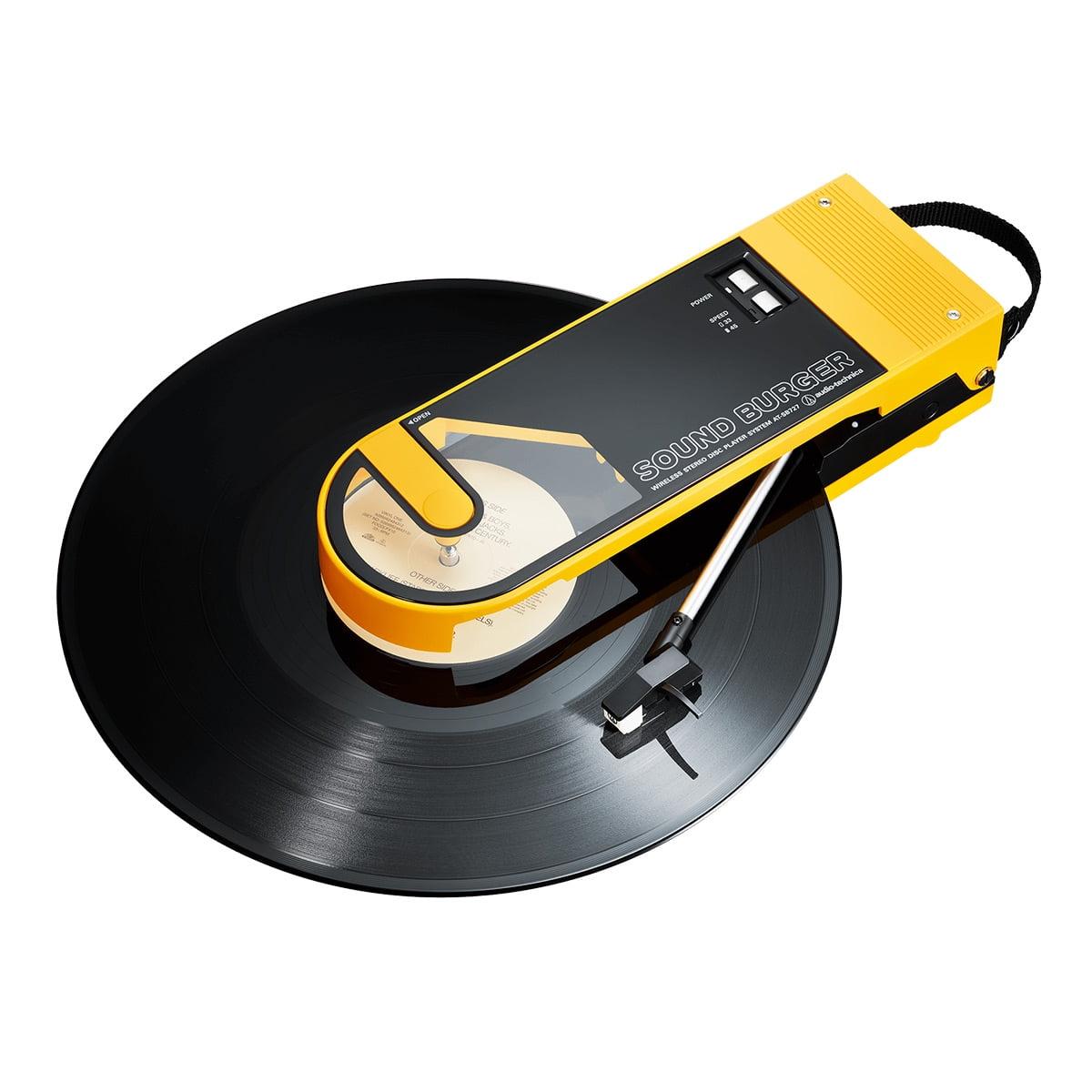 AUDIO-TECHNICA  COMPACT PORTABLE TURNTABLE, YELLOW ( AT-SB727-YL)