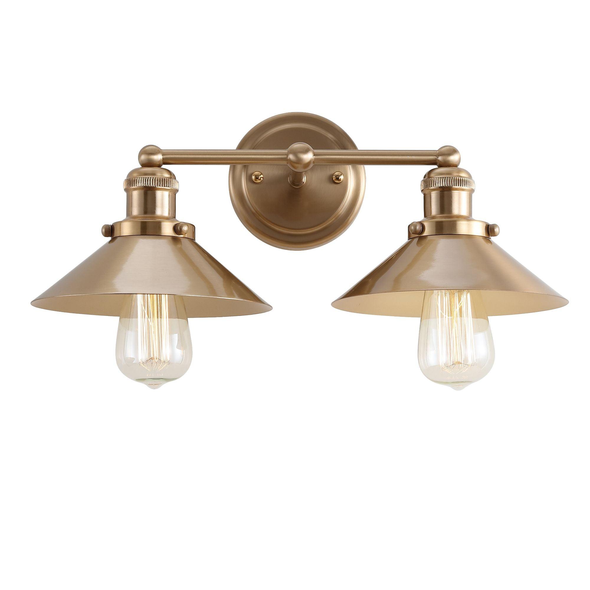 Elegant July 17.5" Brushed Brass Gold LED Vanity Light