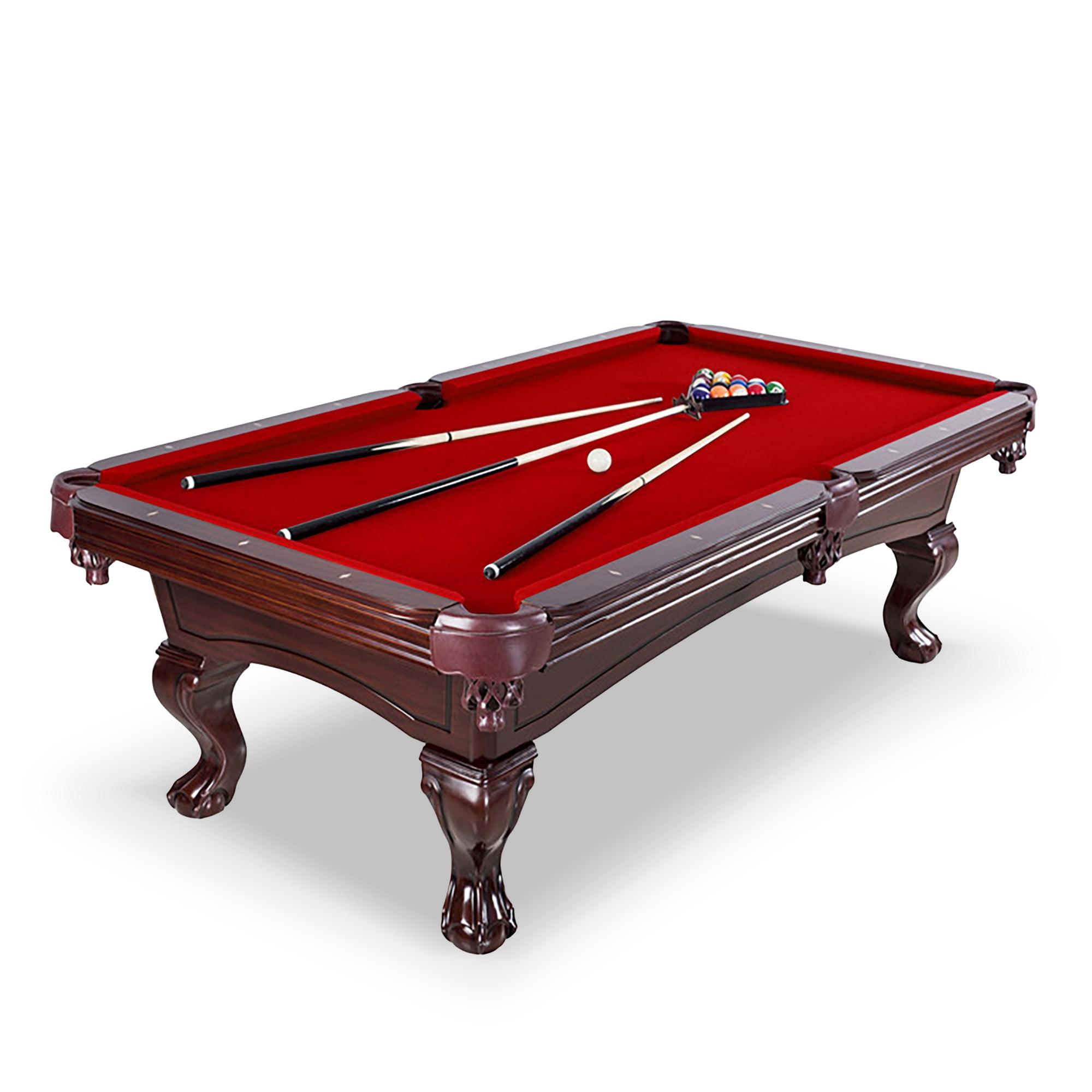 Hathaway Games Hathaway Augusta 8 Ft Furniture Pool Table – Includes Cue Sticks, Billiard Balls – Classic Design Perfect for Family, Home, Dining, or Living Room