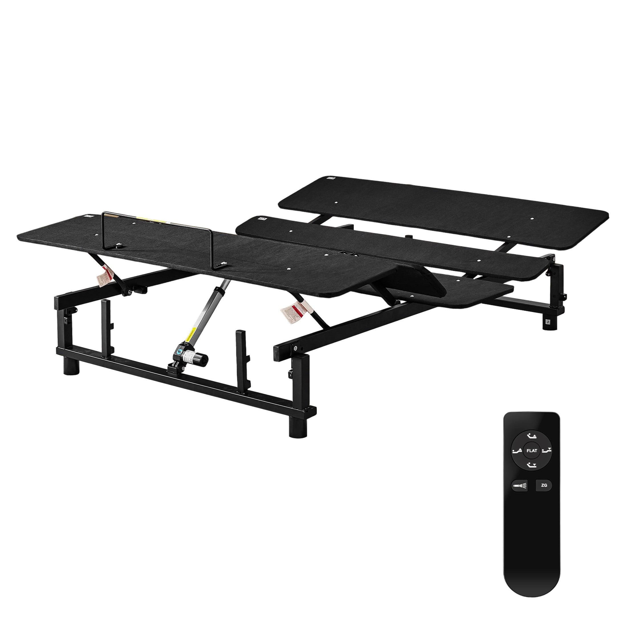 Alwyn Home Adjustable Bed Base Frame Bed Frame With Head And Foot Incline Wireless Remote Zero Gravity Quiet Motor Black Queen