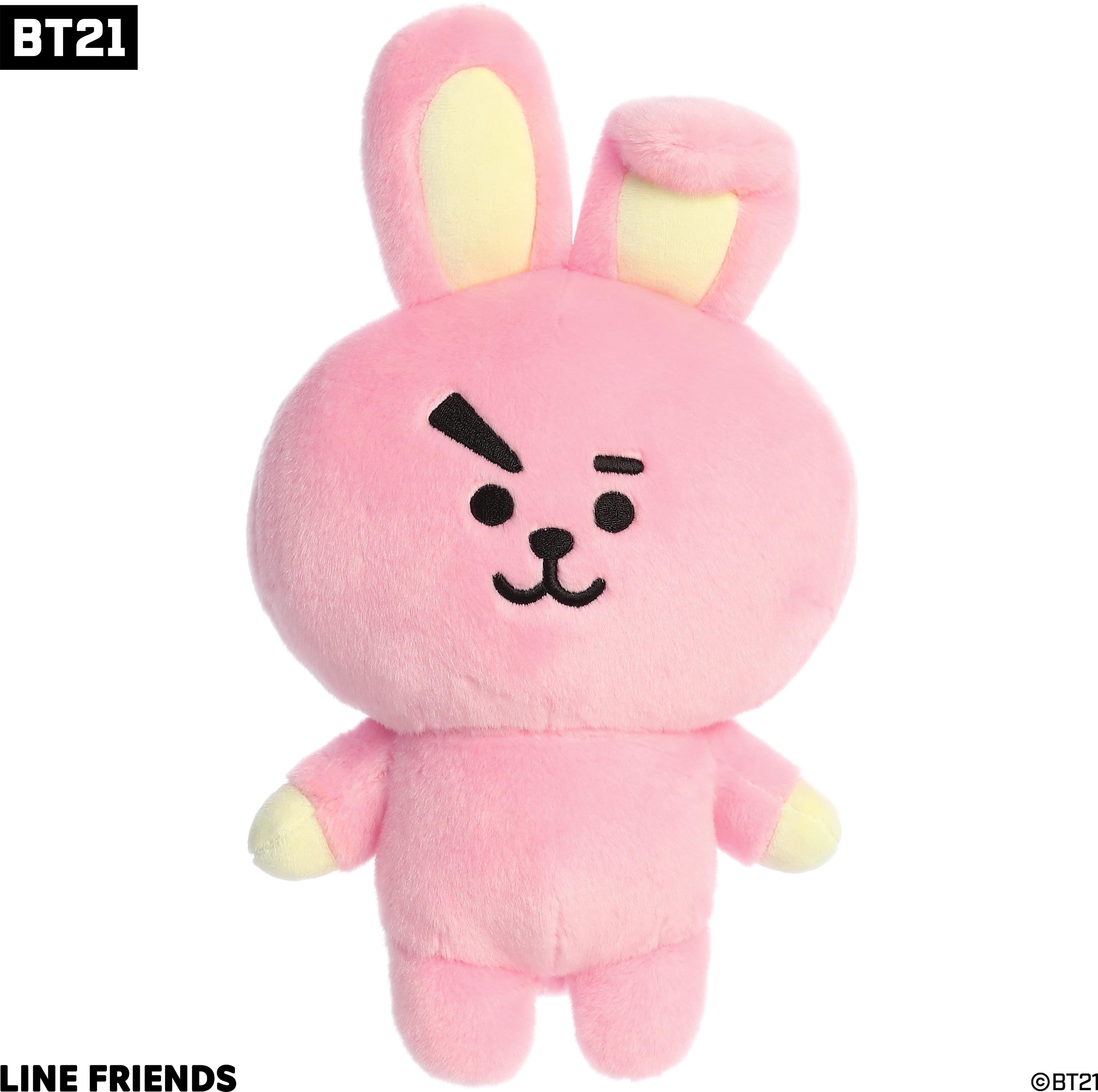 Aurora Medium COOKY BT21 Lovable Stuffed Doll Pink 10"