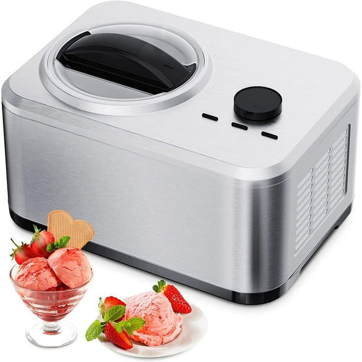 Stainless Steel 1.5Qt Automatic Self-Cooling Ice Cream Maker