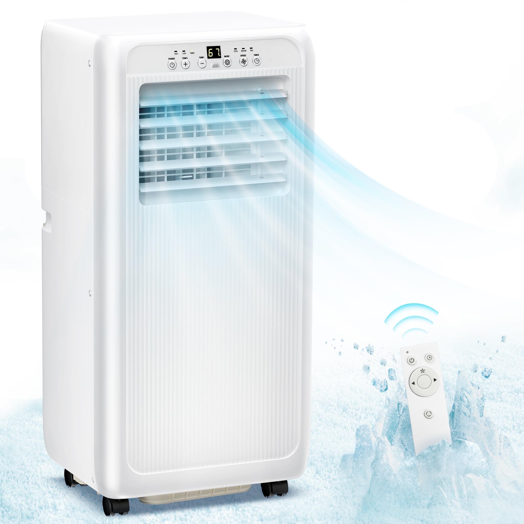 KISSAIR 10000 BTU Portable Air Conditioner, Dehumidifier, Fan, Sleep Mode, 4 in 1 AC with 24-Hour Timer