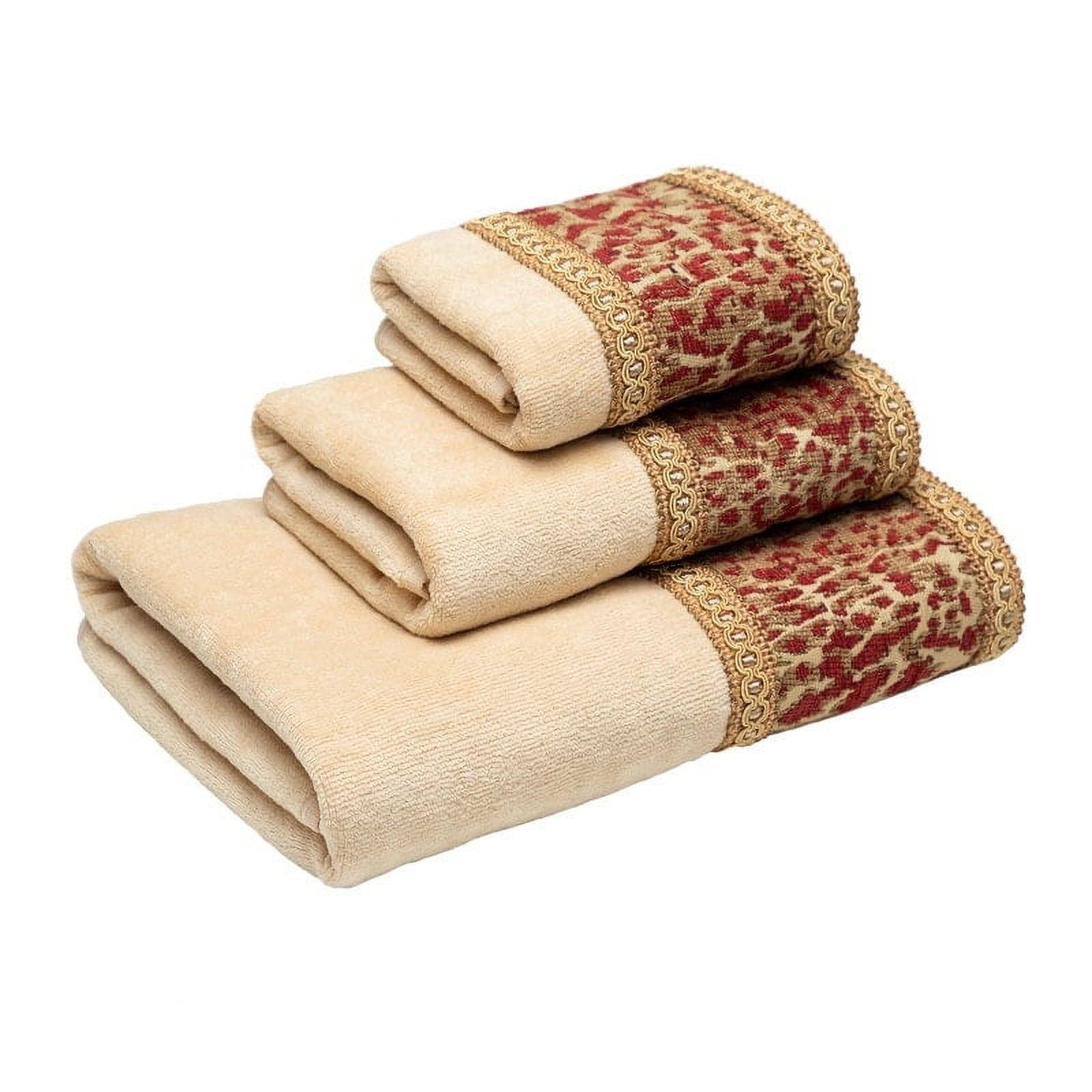 Austin Horn Classics  Journey Light Gold Gimp 3-piece Decorative Towel Set - N/A