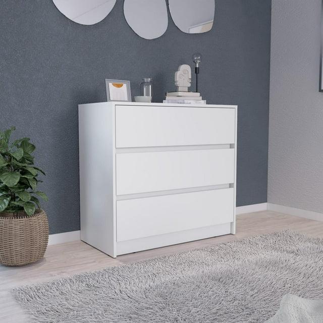 Austin Three Drawer Dresser Pull Out Mechanism