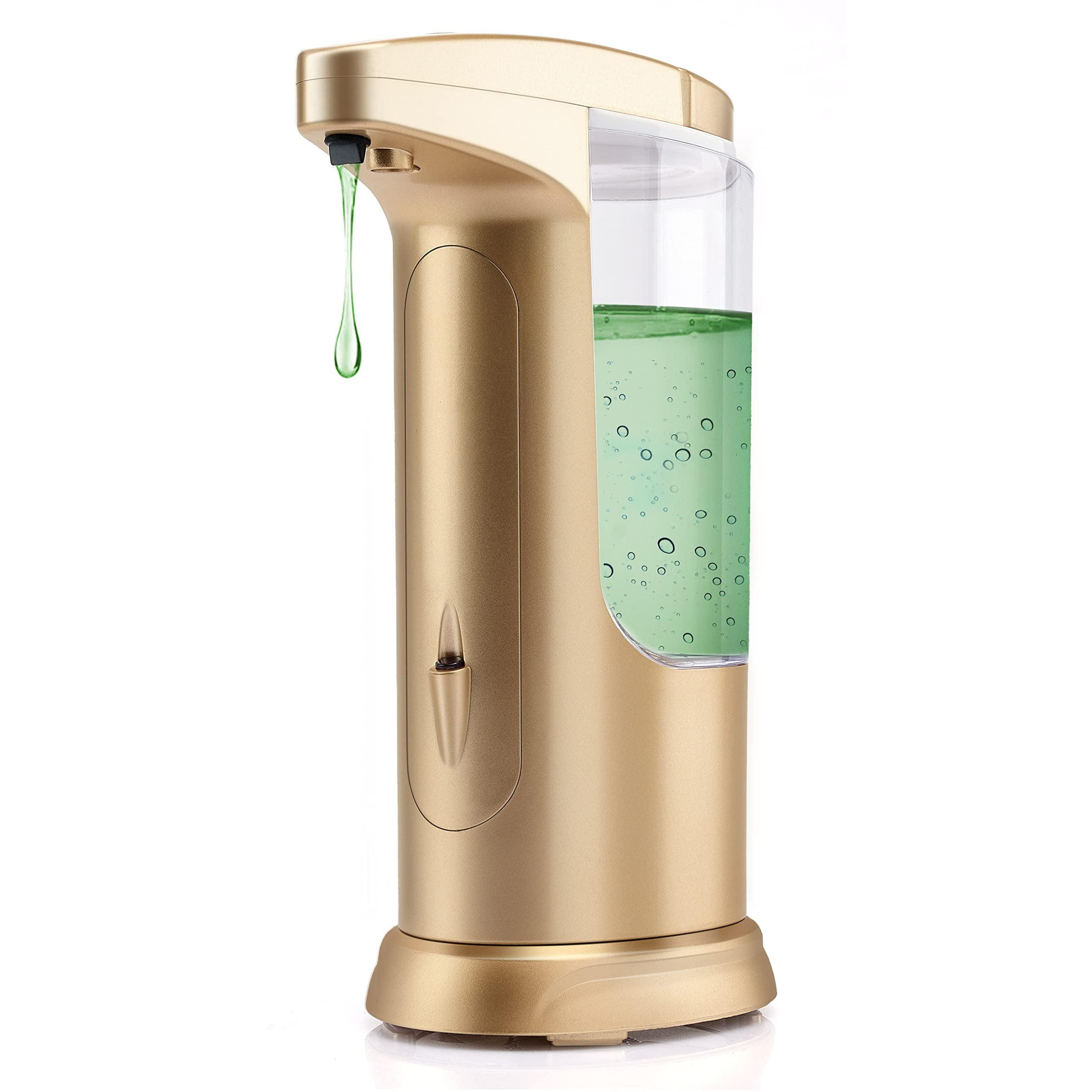 Automatic Soap Dispenser Touchless Sensor - Electric Liquid Soap Dispenser Hand Free with Adjustable Volume Switches for Kitchen Bathroom Countertop Shower Hotel C45
