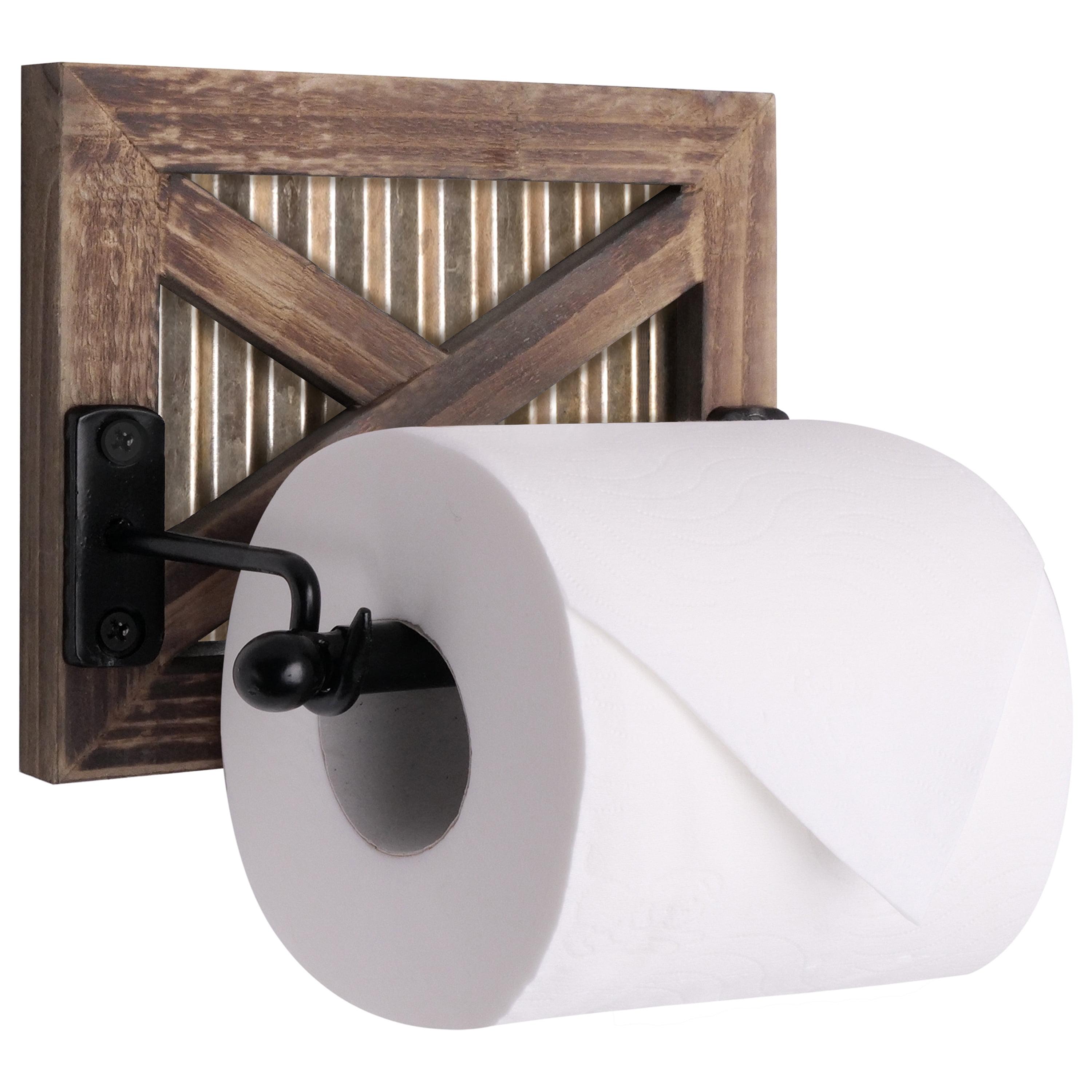 Autumn Alley Wall Mount Rustic Farmhouse Toilet Paper Holder