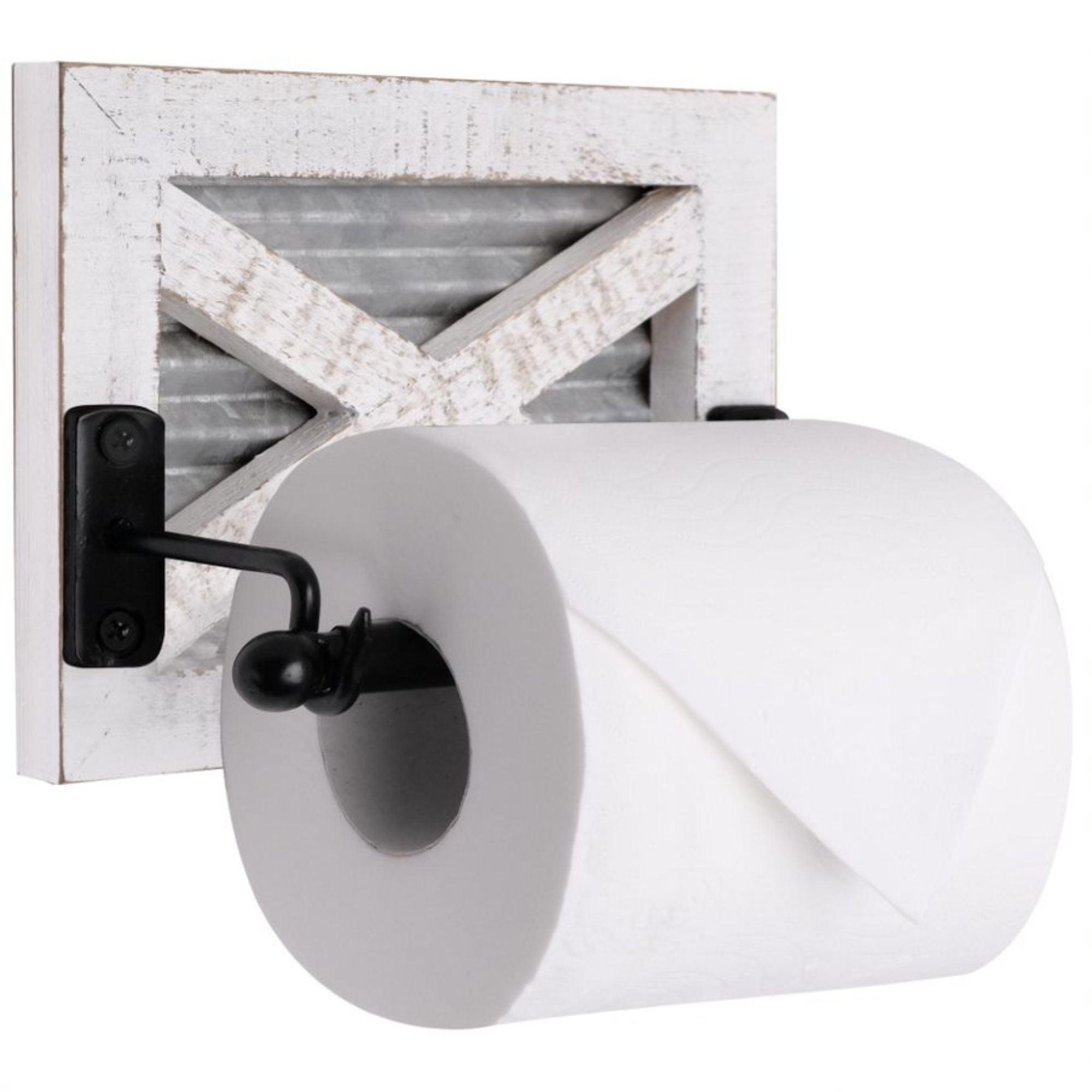 Wall Mount Rustic Farmhouse Toilet Paper Holder