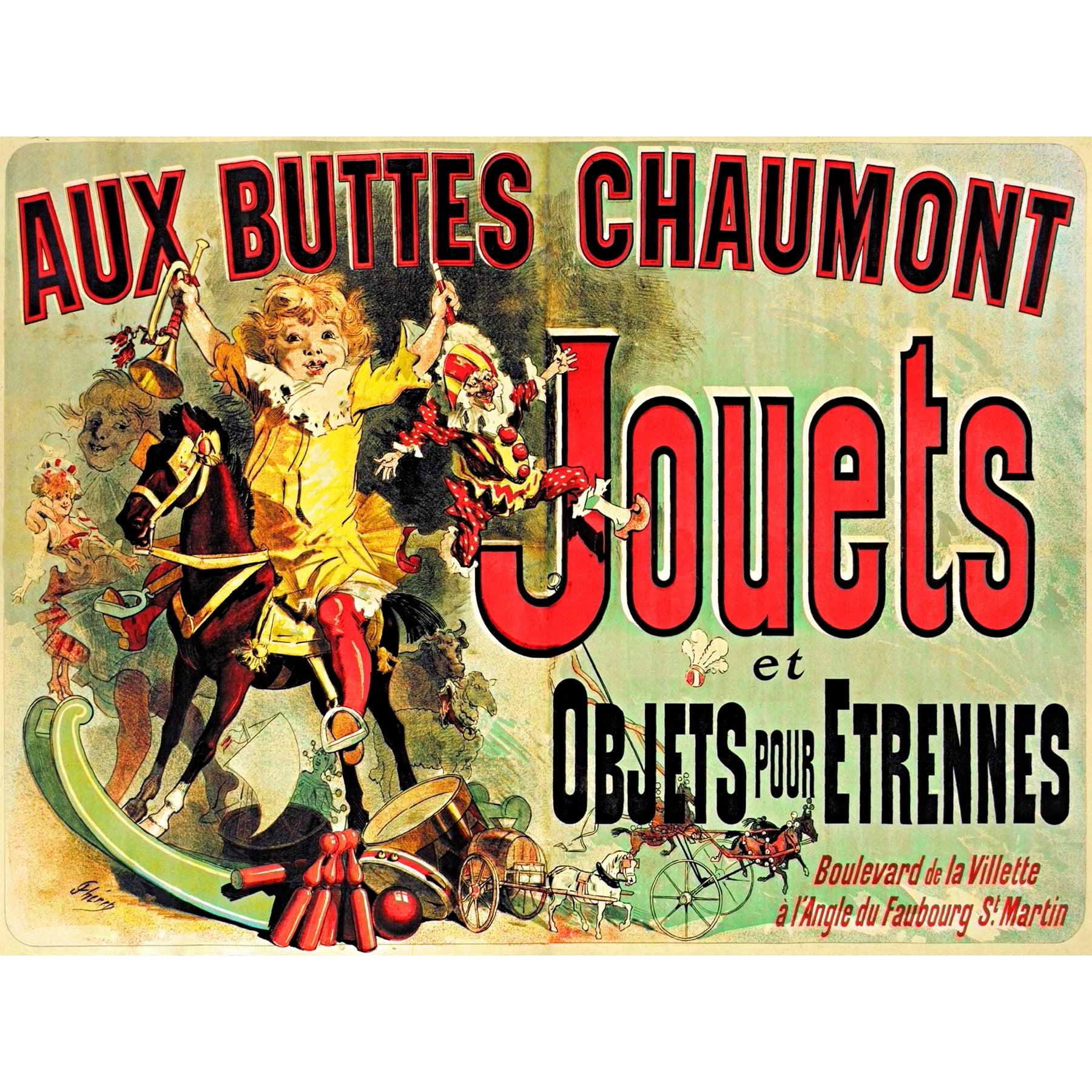 Aux Buttes Chaumont Jouets French Ad Monica's Apartment Friends Extra Large XL Wall Art Poster Print