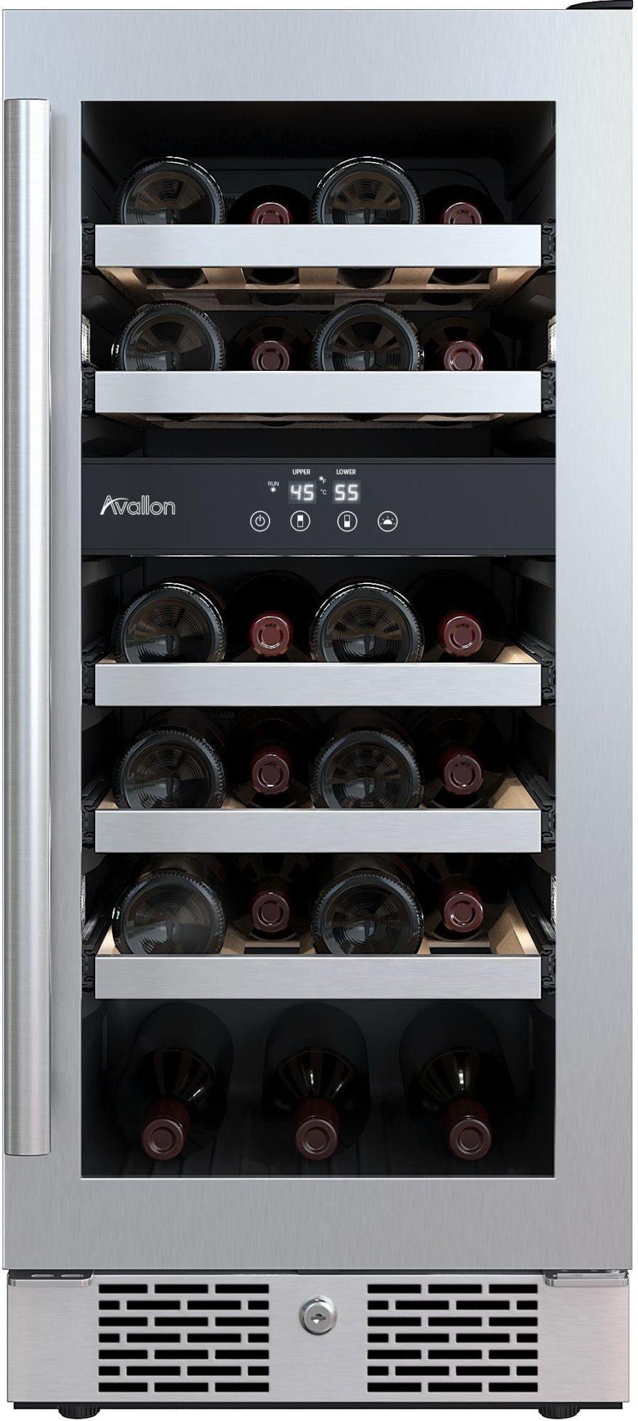 Avallon Dual Zone 15'' 23 Bottle Wine Refrigerator