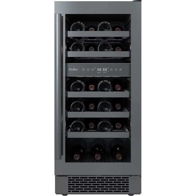 Avallon Awc152dzrh 15" Wide 23 Bottle Capacity Dual Zone Wine Cooler - Stainless Steel
