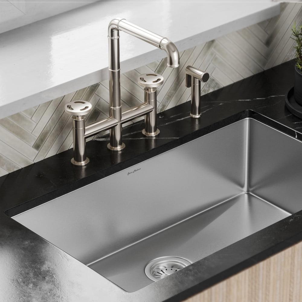 Avallon Pro Widespread Kitchen Faucet with Side Sprayer