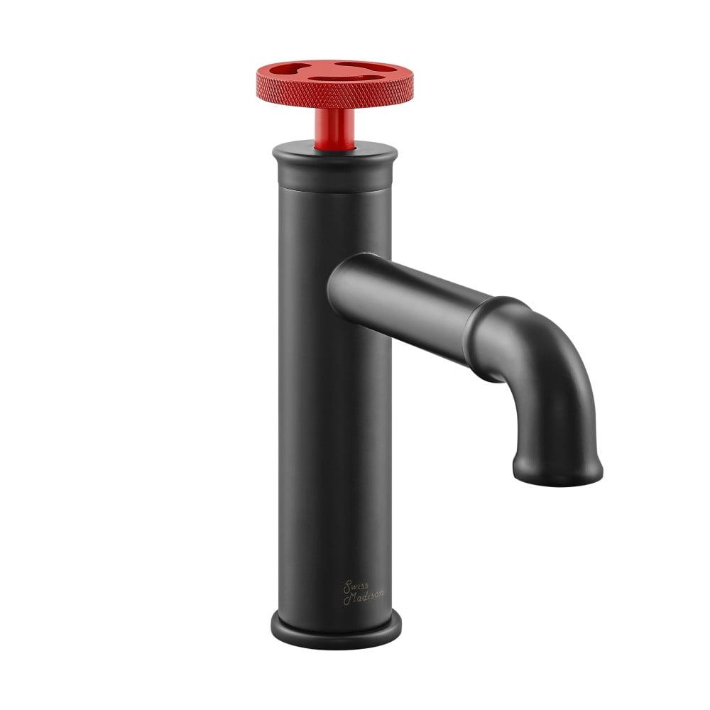 Matte Black Brass Single-Handle Bathroom Faucet