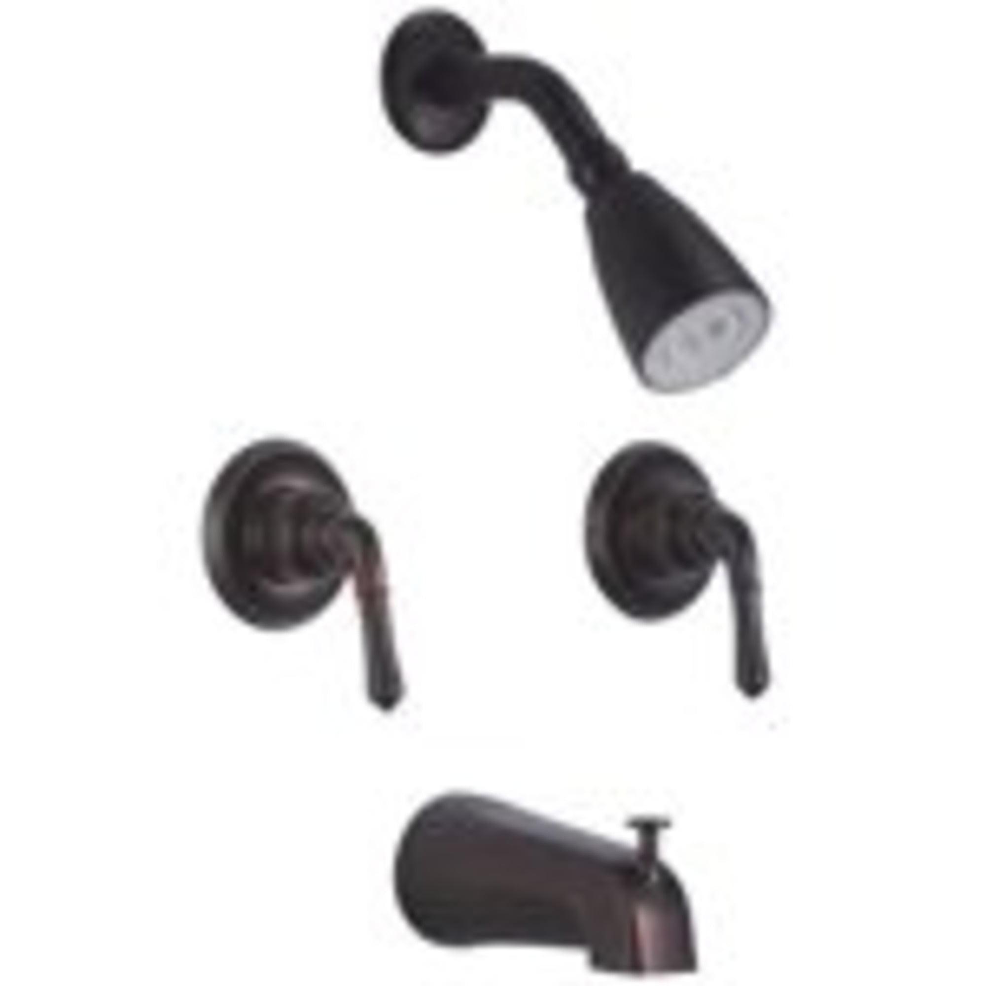 Avalon Bathroom Shower 2 Lever Handle Oil Rubbed Bronze Finished