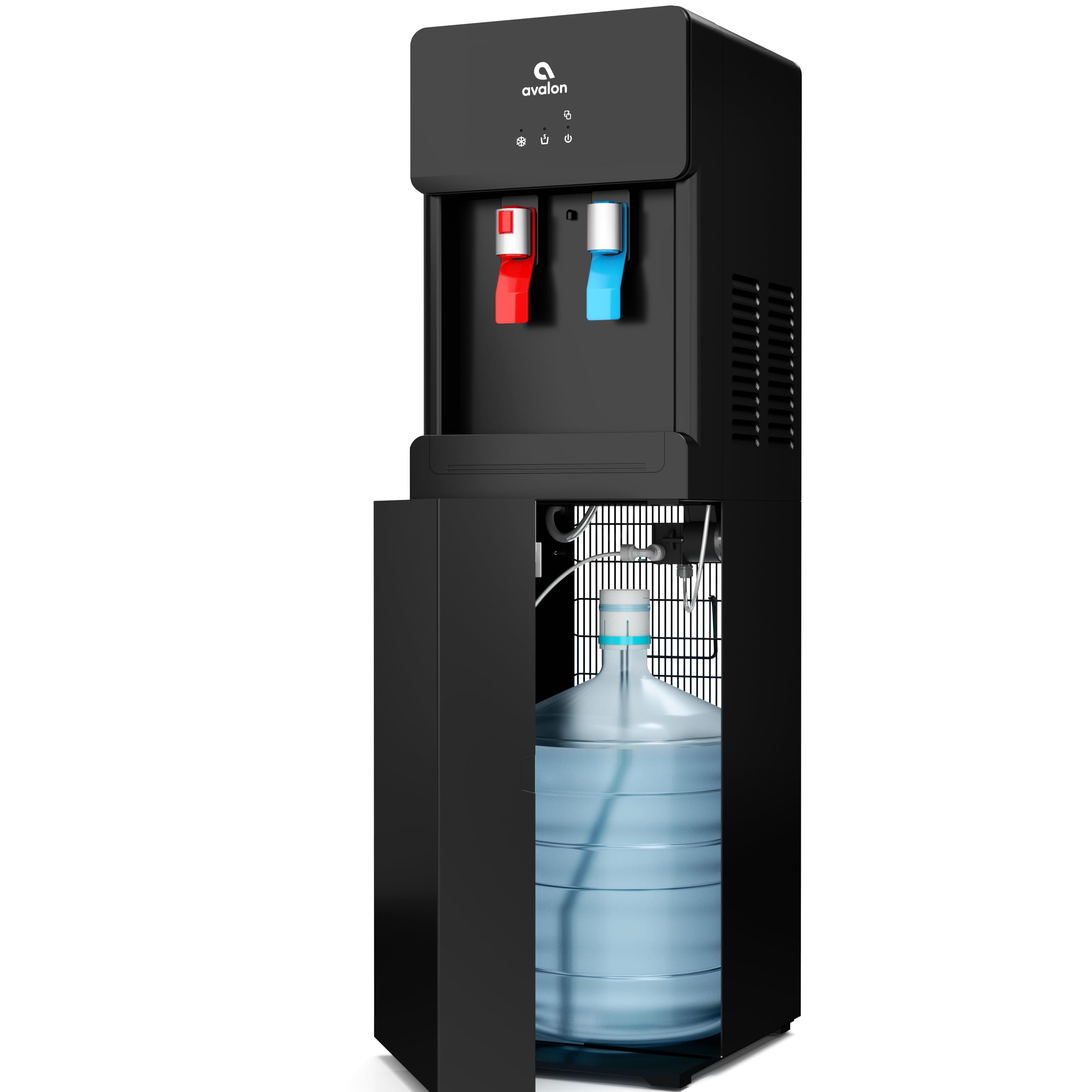 Avalon Black Touchless Bottom Loading Hot and Cold Water Cooler