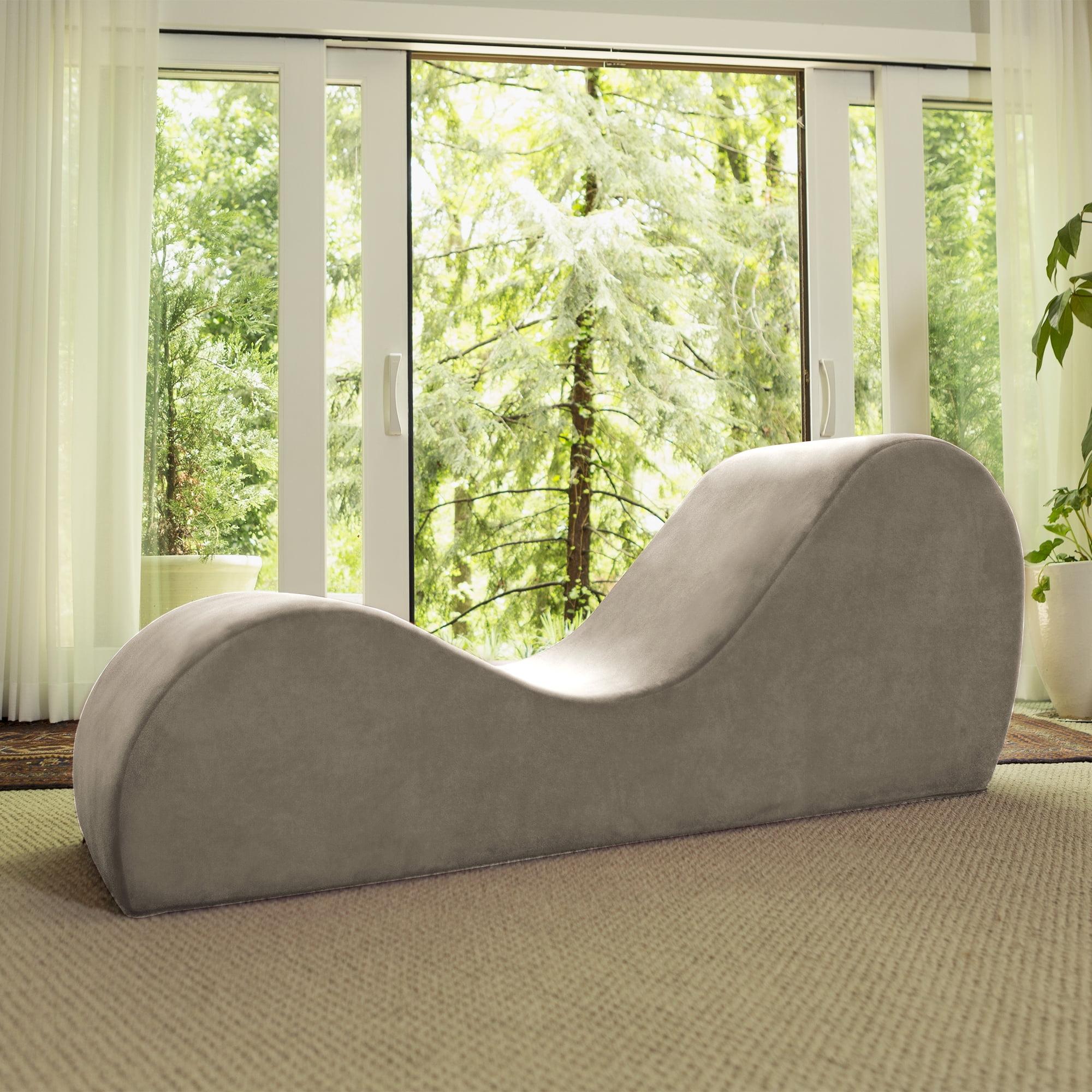 Avana Yoga Chaise Lounge Chair, Beige