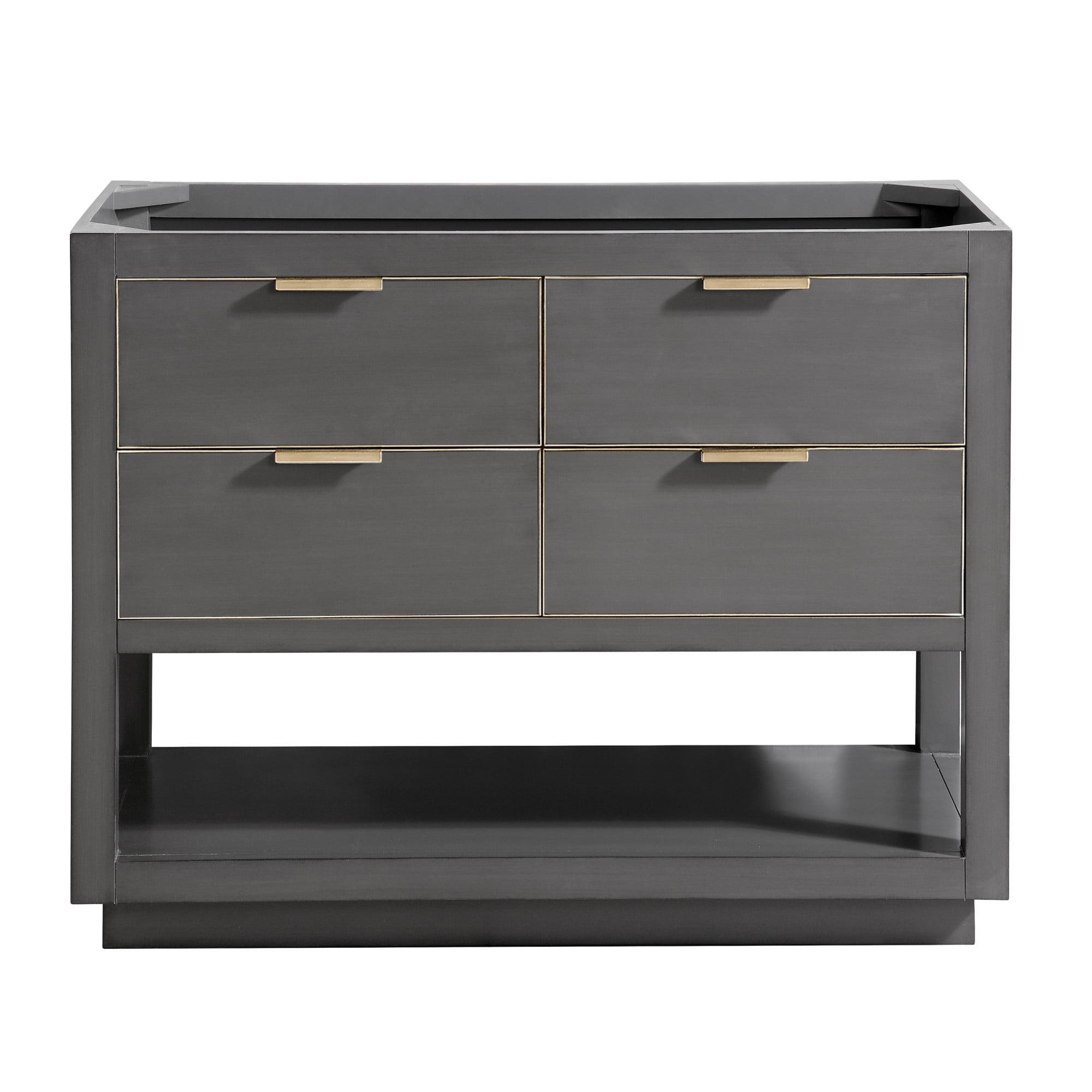 Twilight Gray 42" Single Freestanding Solid Wood Vanity