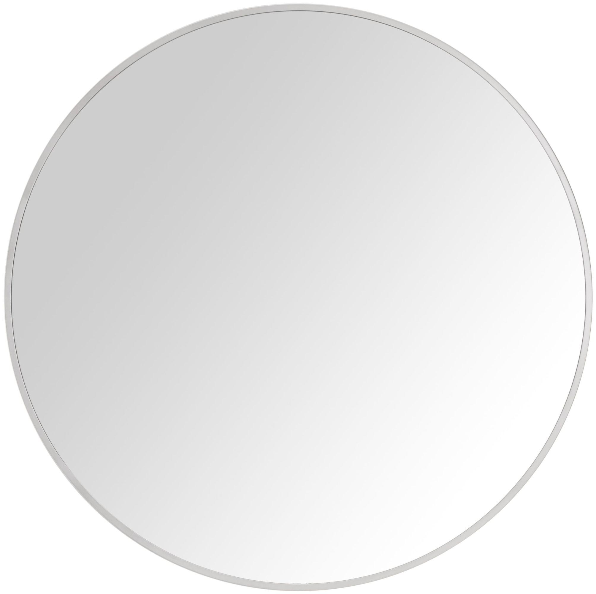 24" Round Silver and Gold Bathroom Vanity Mirror