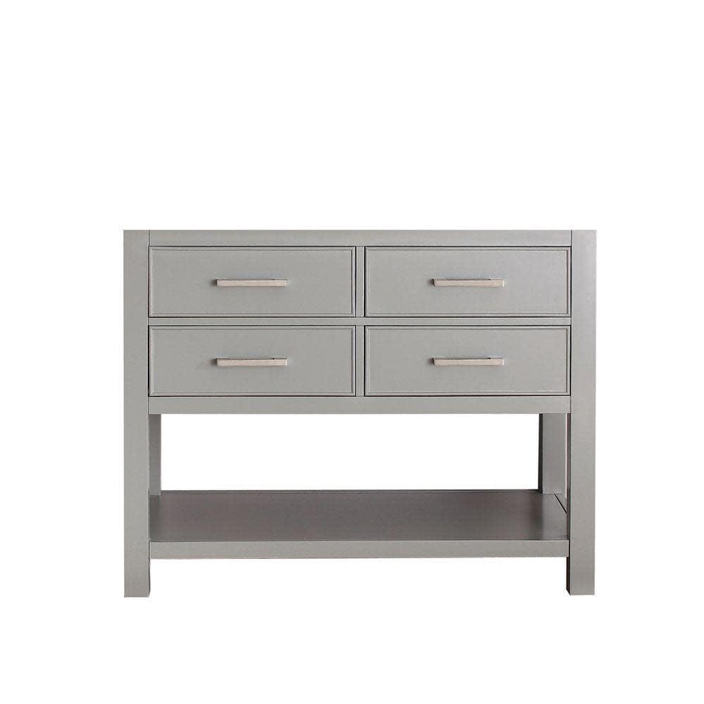 Chilled Gray 42" Solid Wood Single Vanity Cabinet