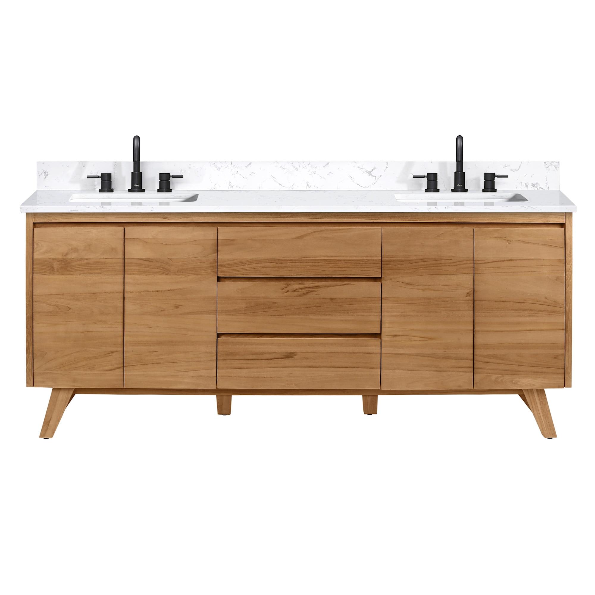 Avanity Coventry 72" Double Bathroom Vanity with Engineered Stone Top