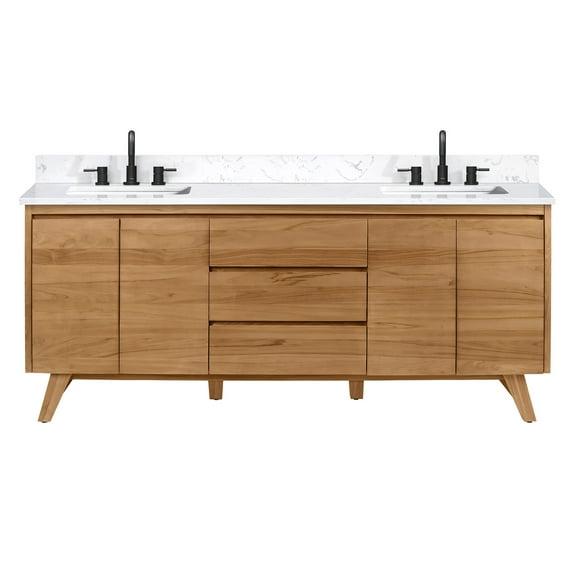 Avanity Coventry 72" Double Bathroom Vanity with Engineered Stone Top