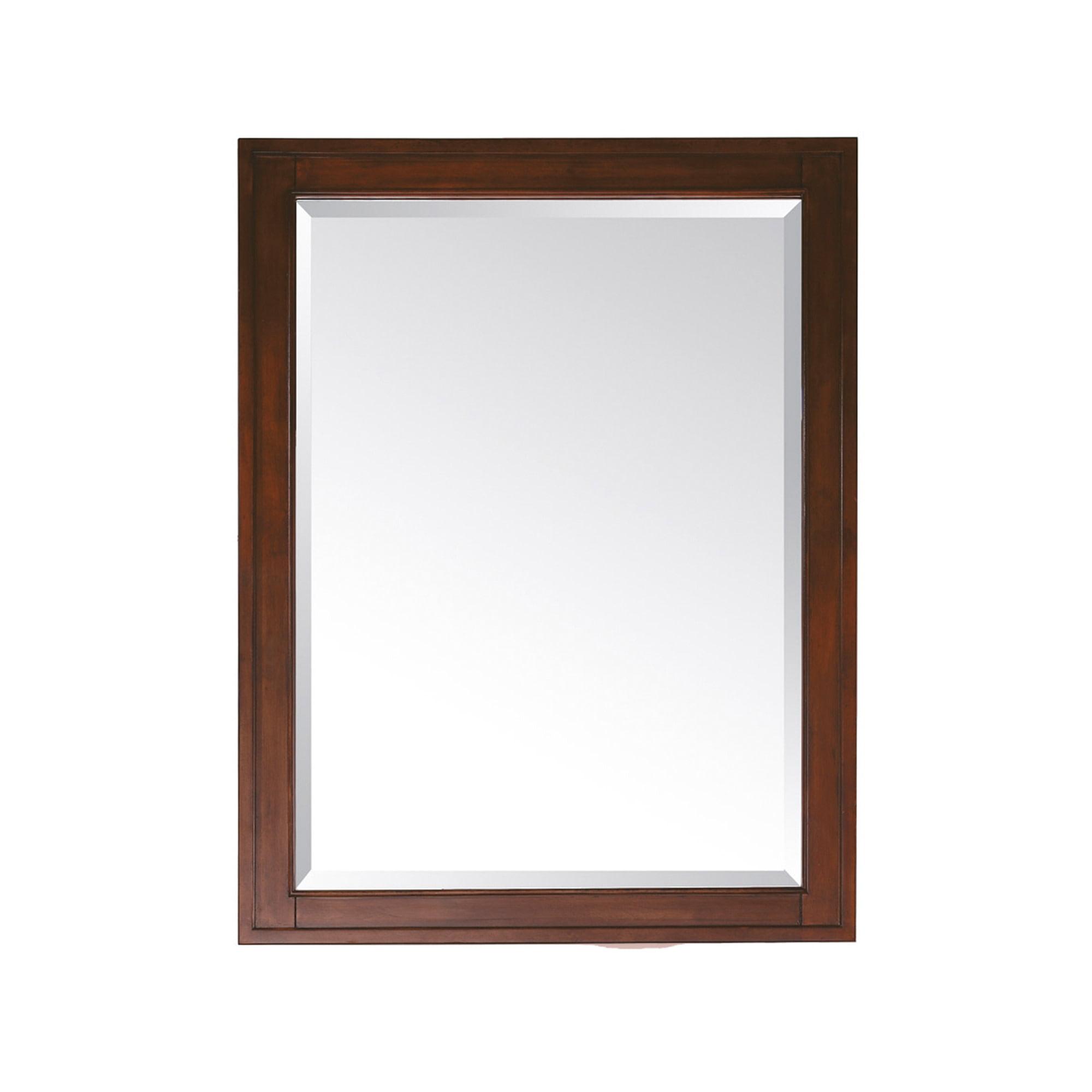Madison Rectangular Tobacco Wood Vanity Mirror 24" x 32"