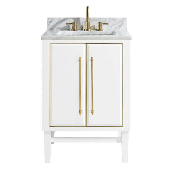 Avanity Mason-Vs25-G-C Mason 25" Free Standing Single Basin Vanity Set - White
