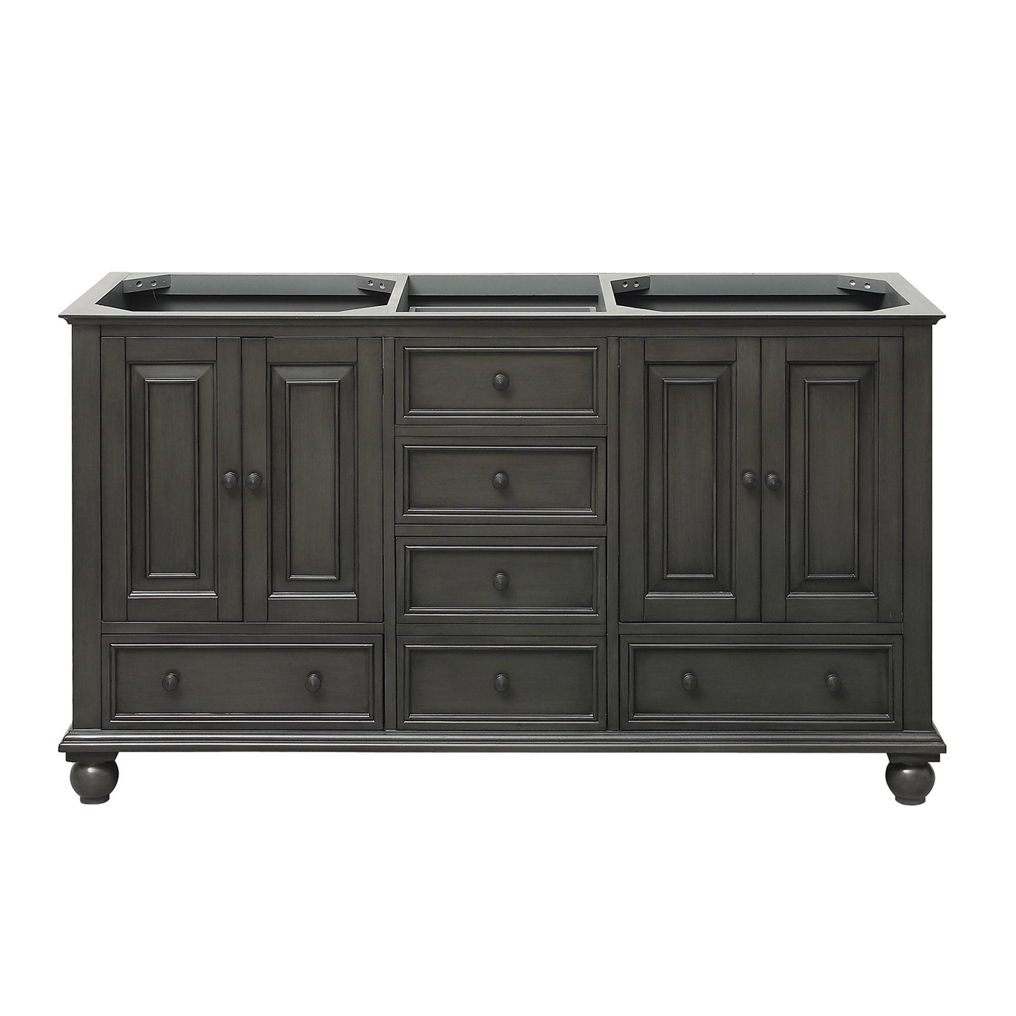 Avanity Thompson-V60 Thompson 60" Double Free Standing Vanity Cabinet Only – - Charcoal