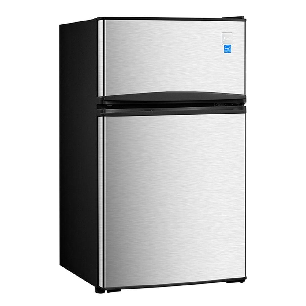 Avanti 3.1 cu ft Black and Stainless Steel Compact Refrigerator