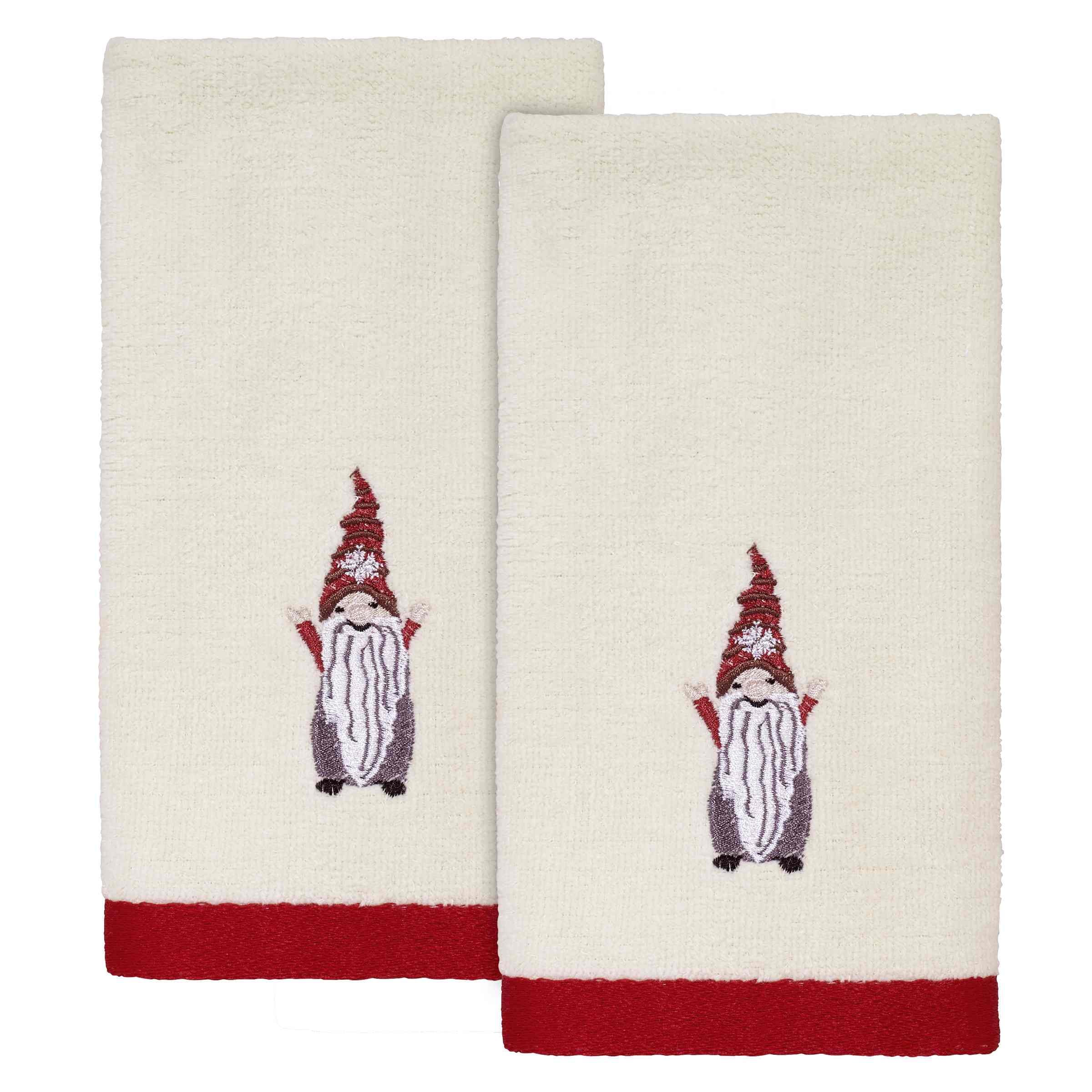 Avanti Linens Christmas Gnomes 2-Pack Fingertip Towel Set