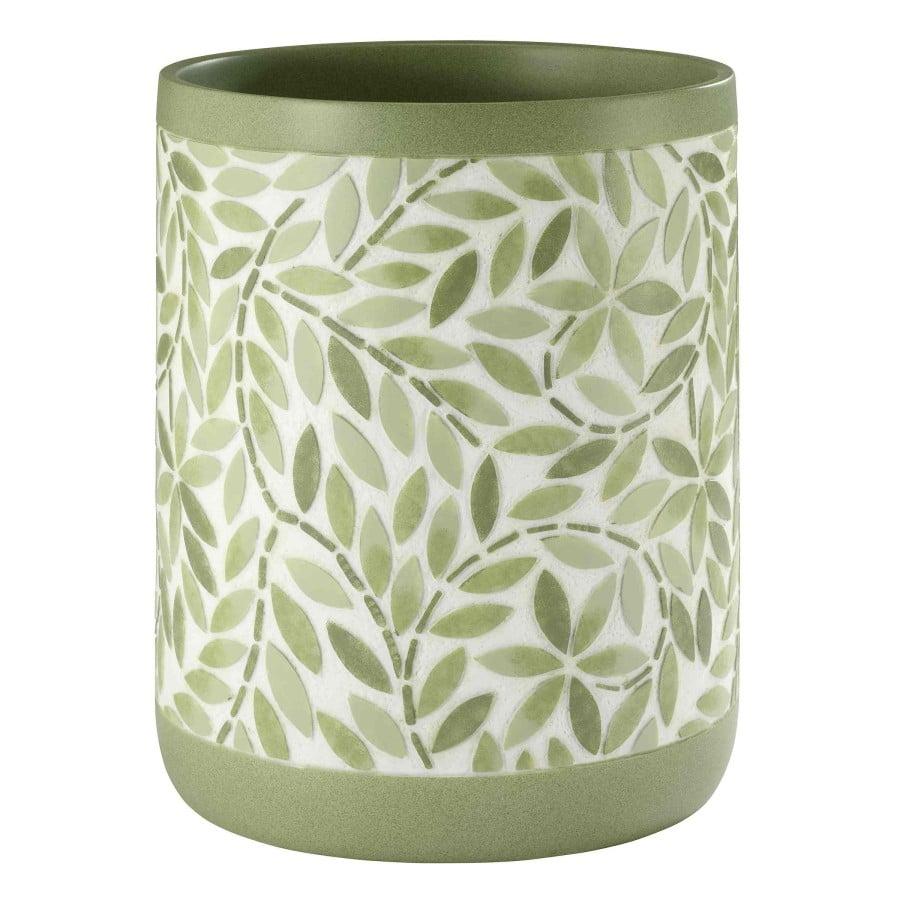 Avanti Linens Stratford Green Wastebasket