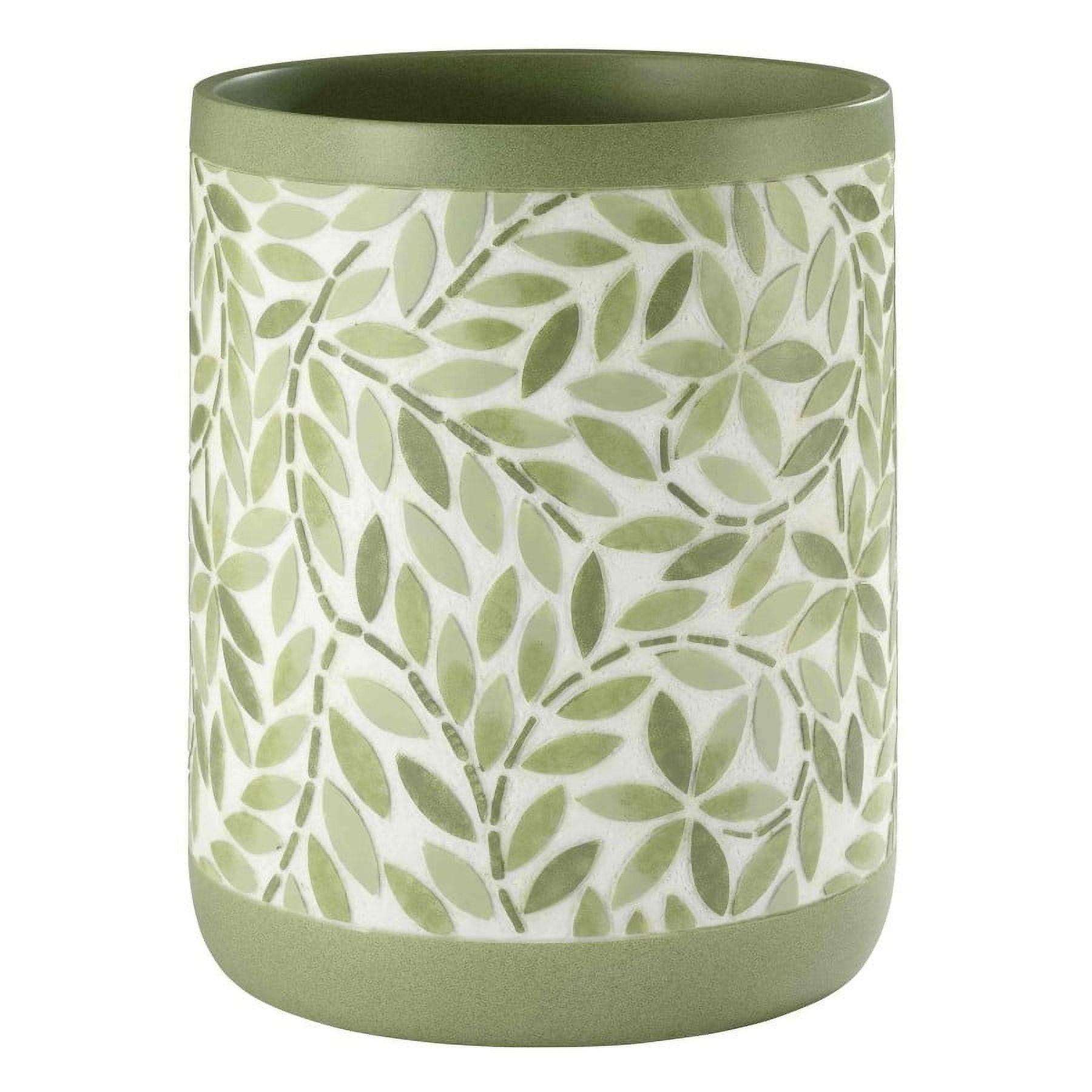 Avanti Linens Stratford Green Wastebasket