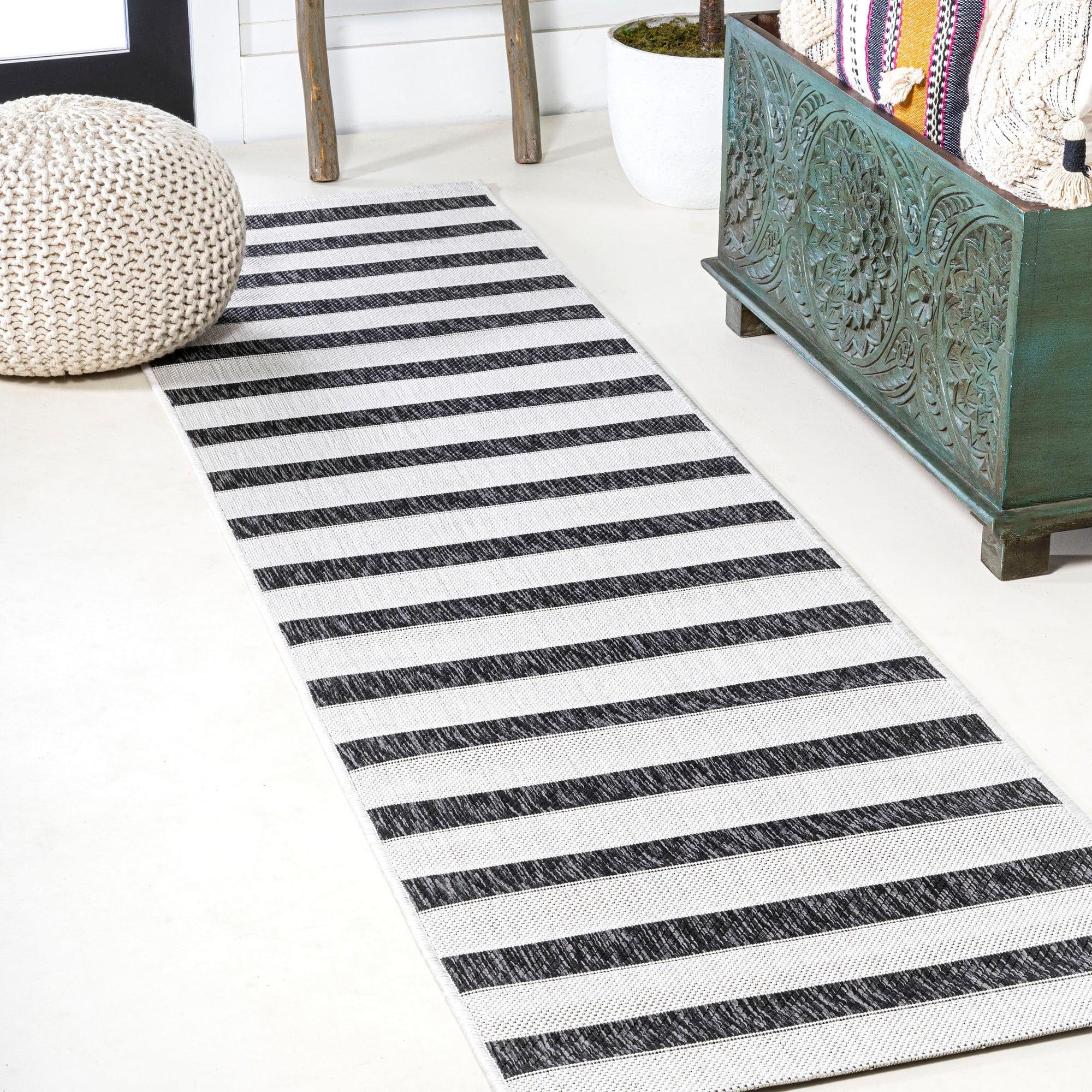 Aveiro Wide Stripe Indoor/Outdoor Area Rug - JONATHAN Y