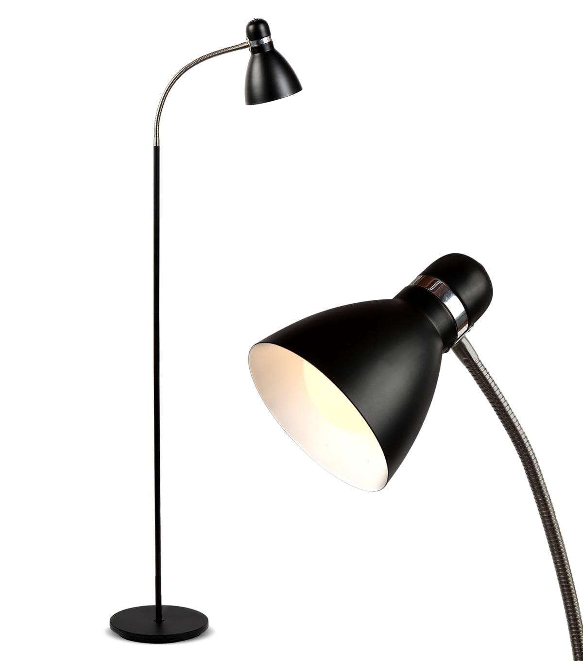 Avery Industrial 1-Light 3-Way Dimming LED Floor Lamp with Metal Cone Shade