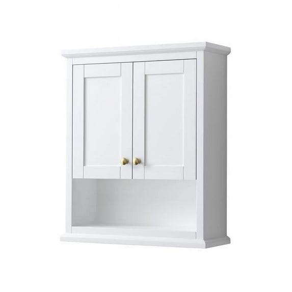 Wyndham Collection Avery Solid Wood Wall Over The Toilet Storage