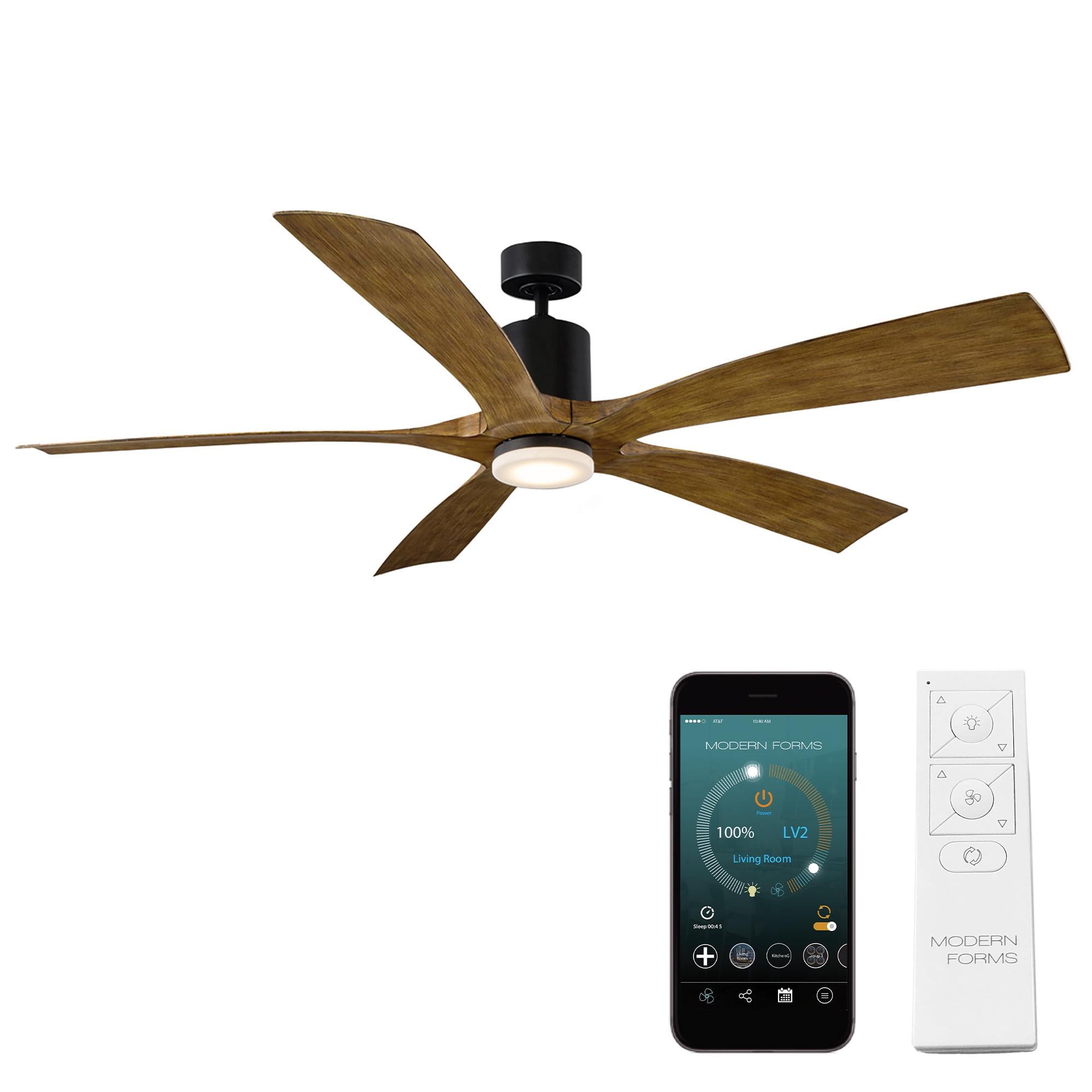 70" Aviator 5 - Blade Outdoor / Indoor Smart Ceiling Fan with Bluetooth Remote Control Included