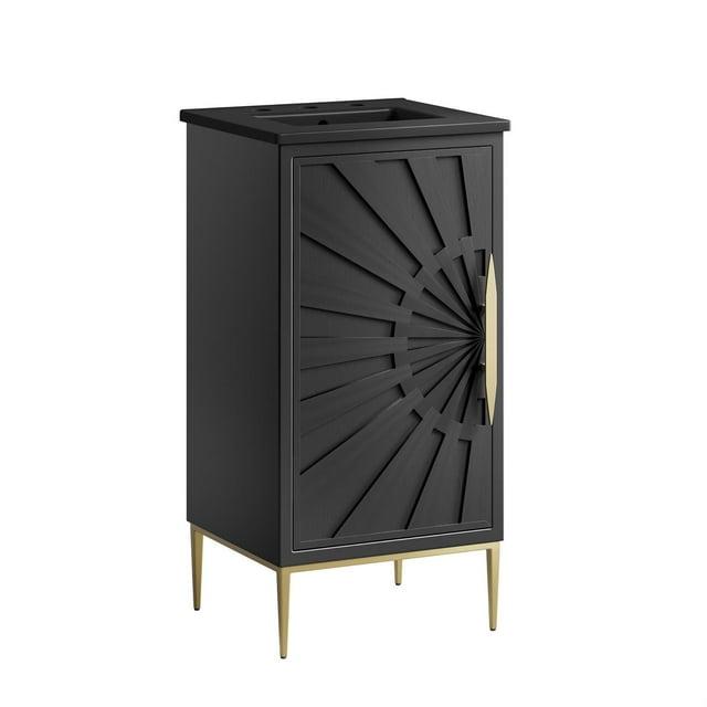 Modway Modway 16.5" Single Bathroom Vanity Base Only in Black