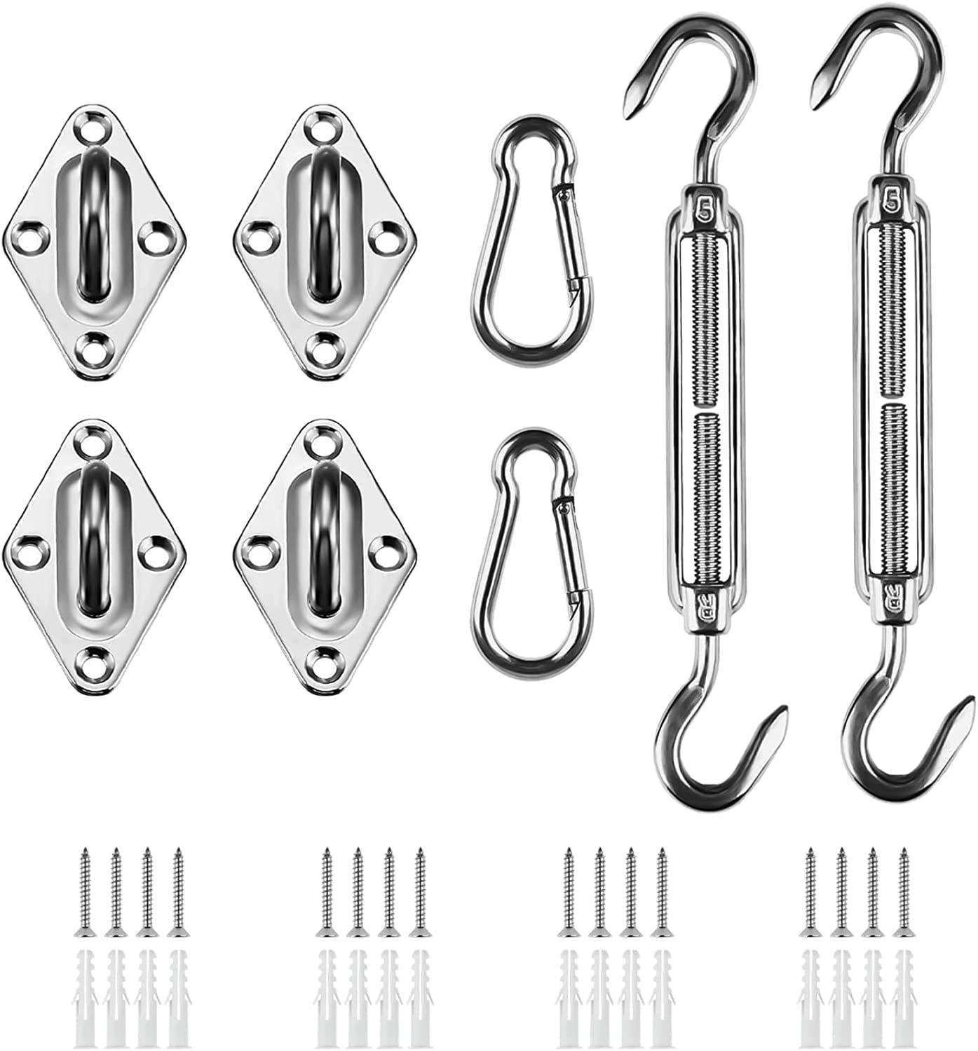 Heavy Duty Stainless Steel Sun Shade Sail Hardware Kit