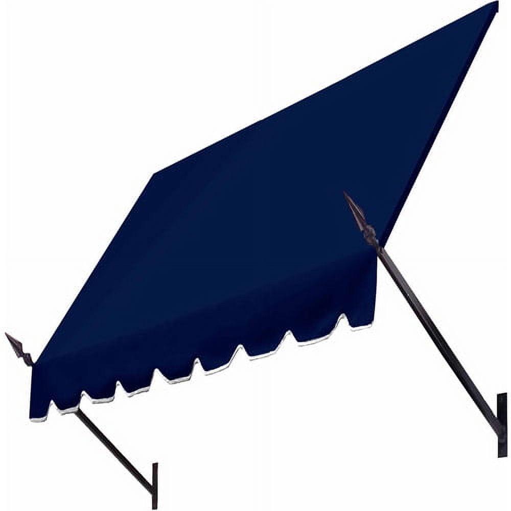 Awntech Awntech New Orleans Acrylic Fabric Fixed Awning with Iron Spear Arms